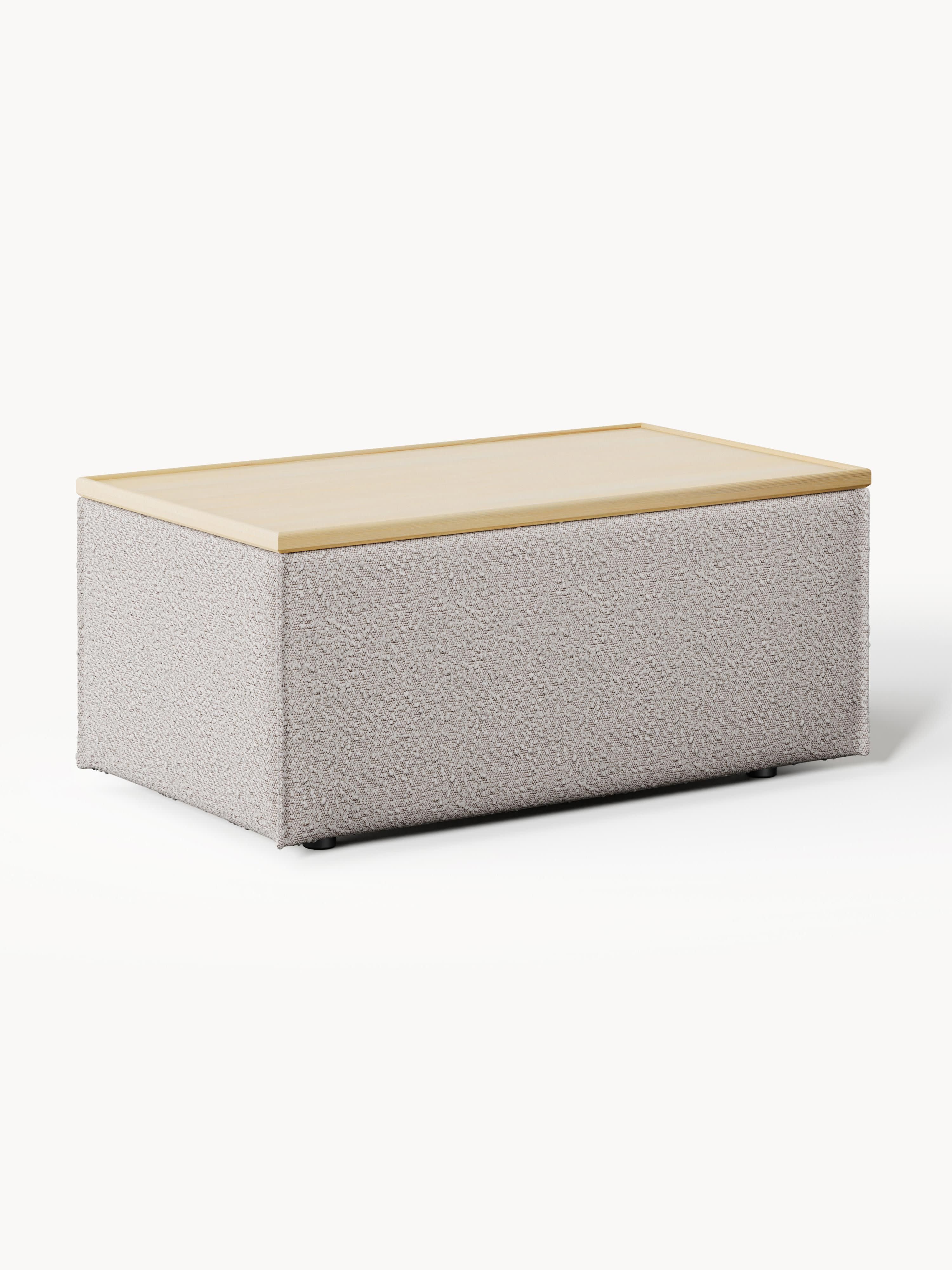 Gallery image 1 - Bouclé Ottoman Lennon with Storage