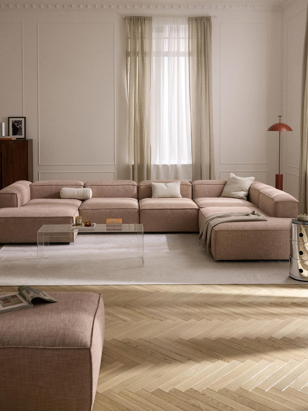 Lennon XL Linen Blend Modular Sofa