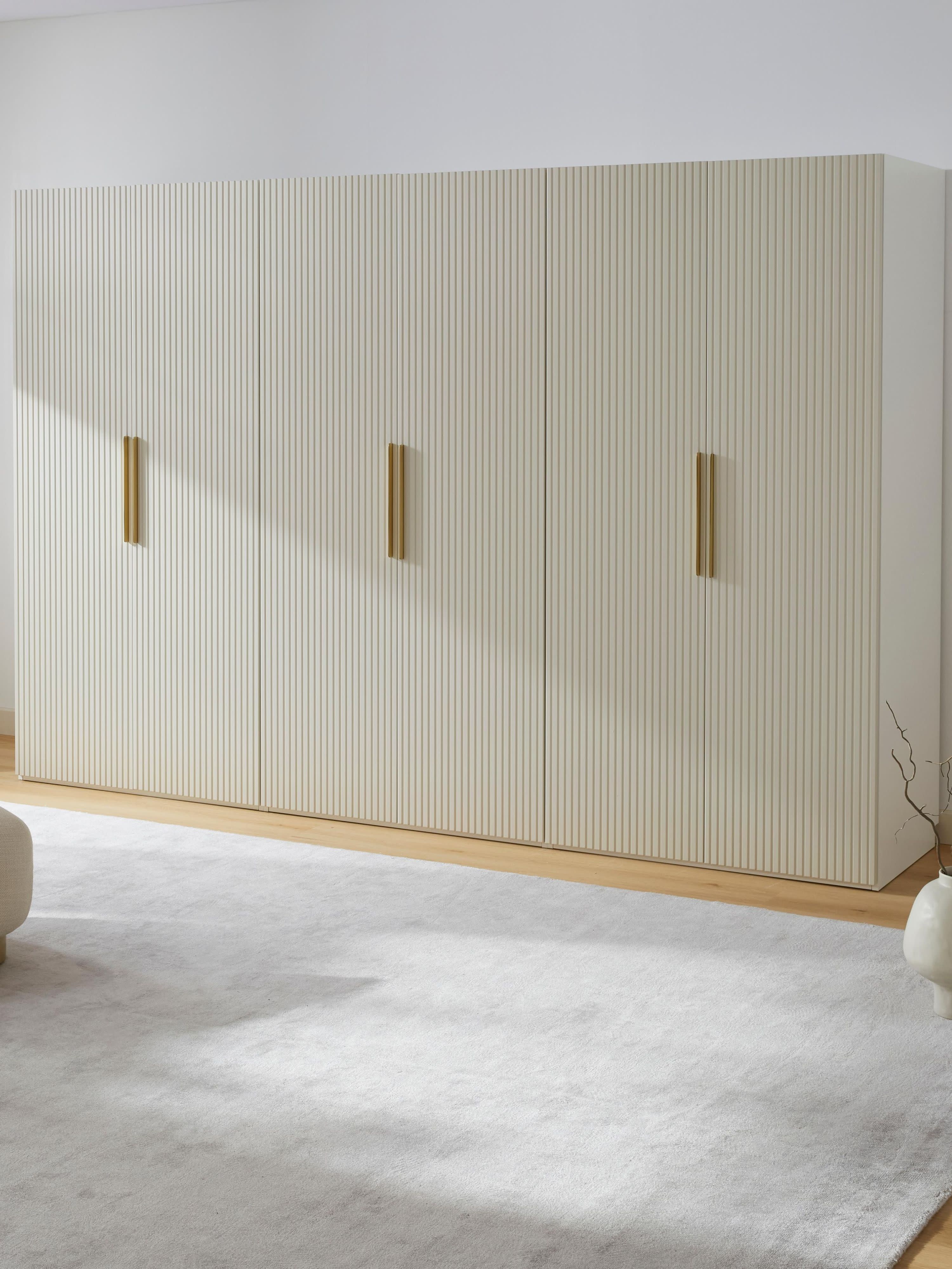Simone Modular Revolving Door Wardrobe, 300 cm Wide, in various sizes