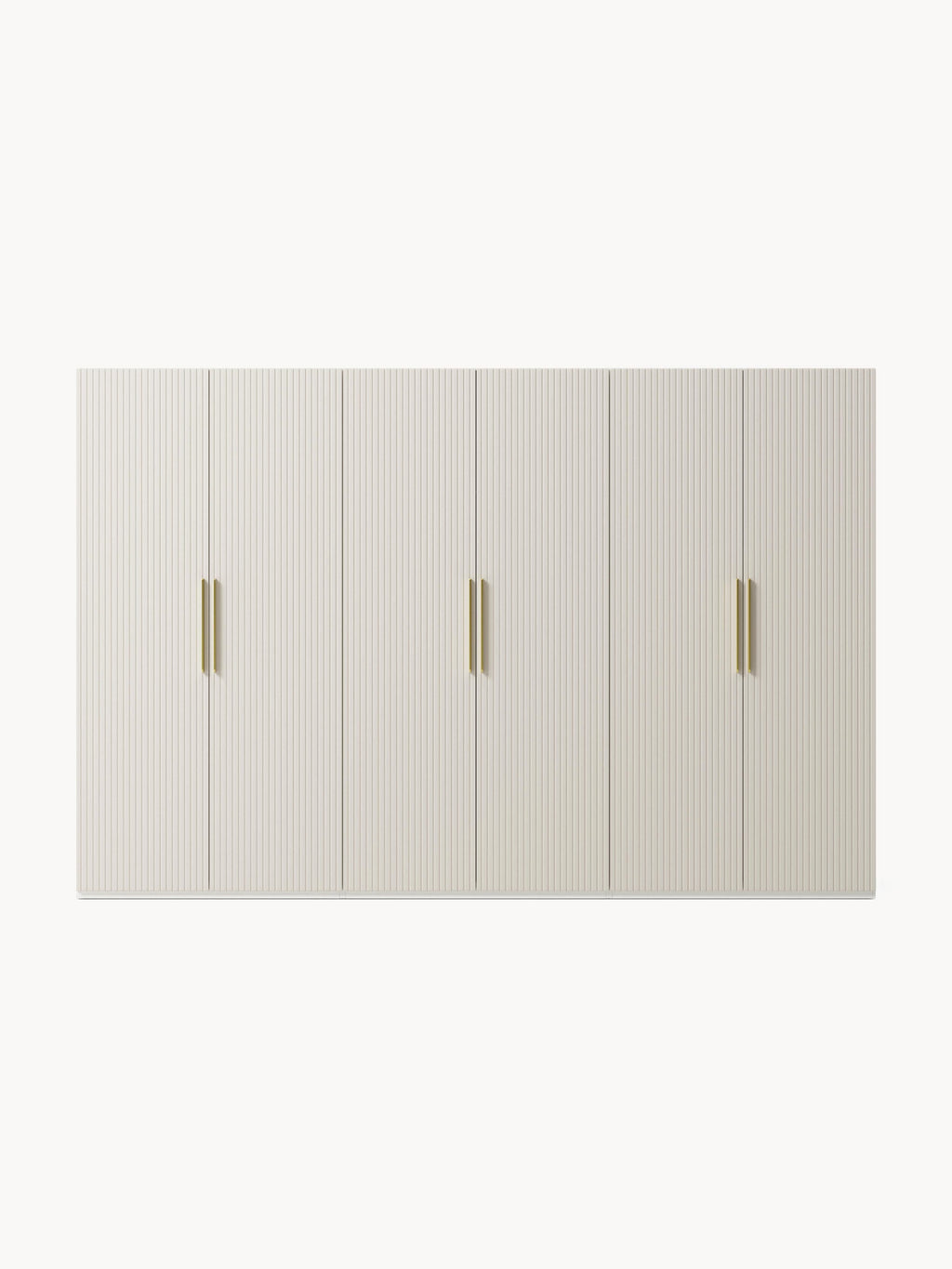 Simone Modular Revolving Door Wardrobe, 300 cm Wide, in various sizes