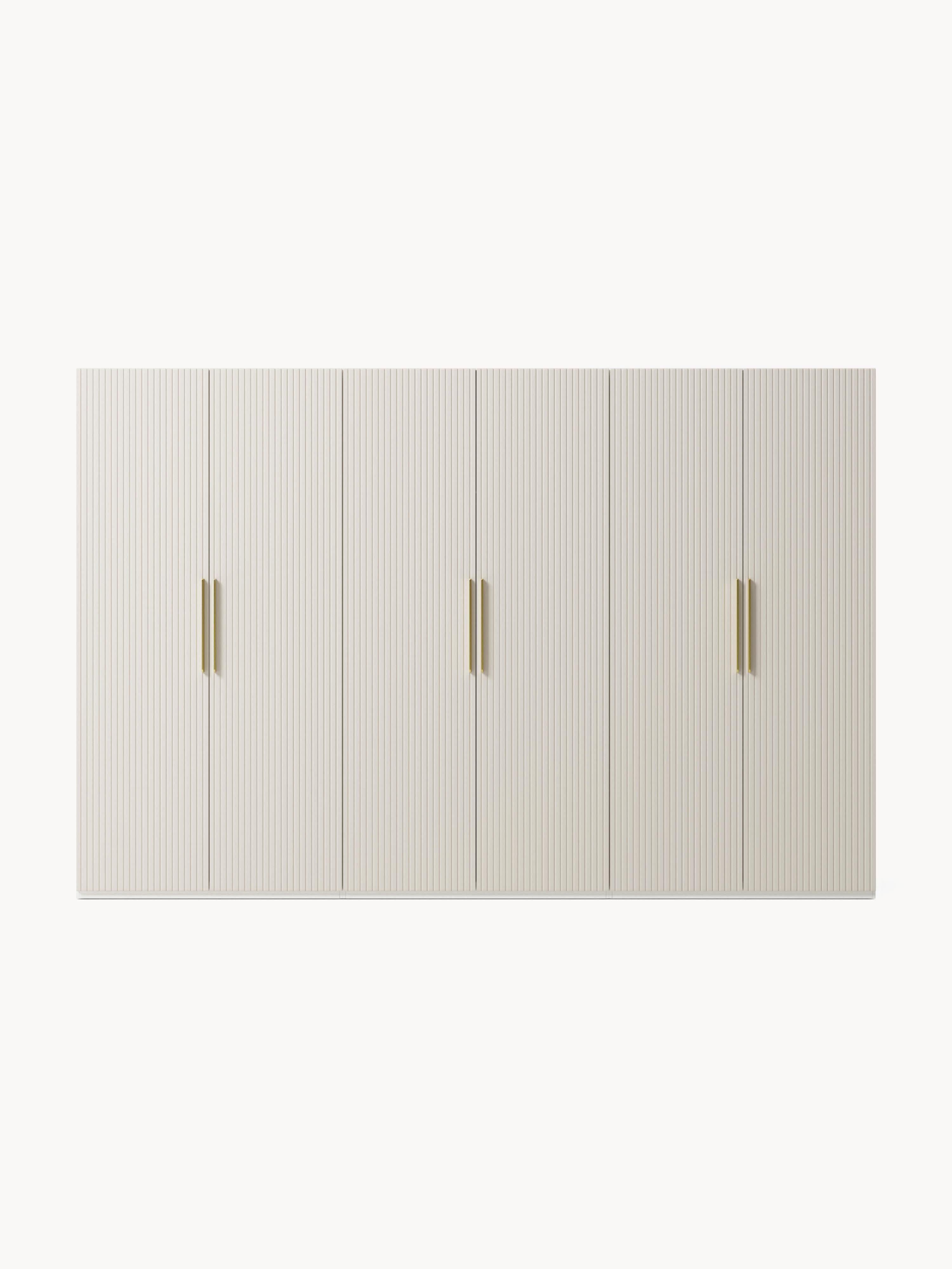 Simone Modular Revolving Door Wardrobe, 300 cm Wide, in various sizes