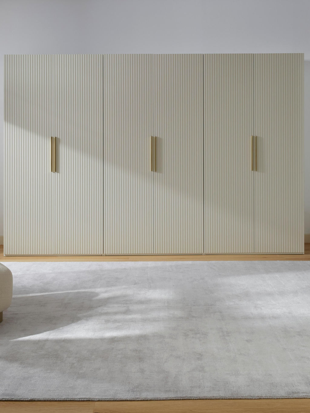 Simone Modular Revolving Door Wardrobe, 300 cm Wide, in various sizes