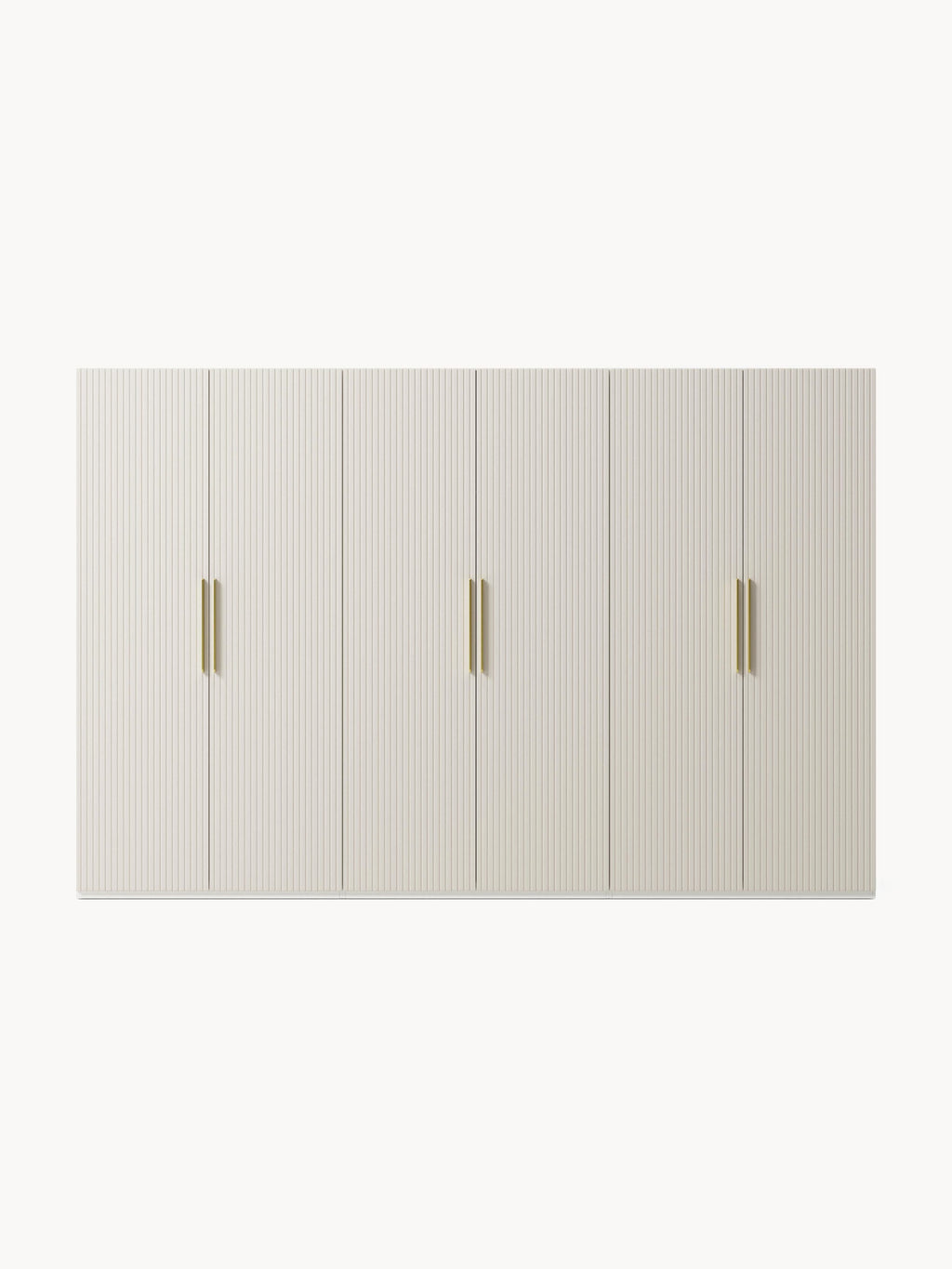 Simone Modular Revolving Door Wardrobe, 300 cm Wide, in various sizes