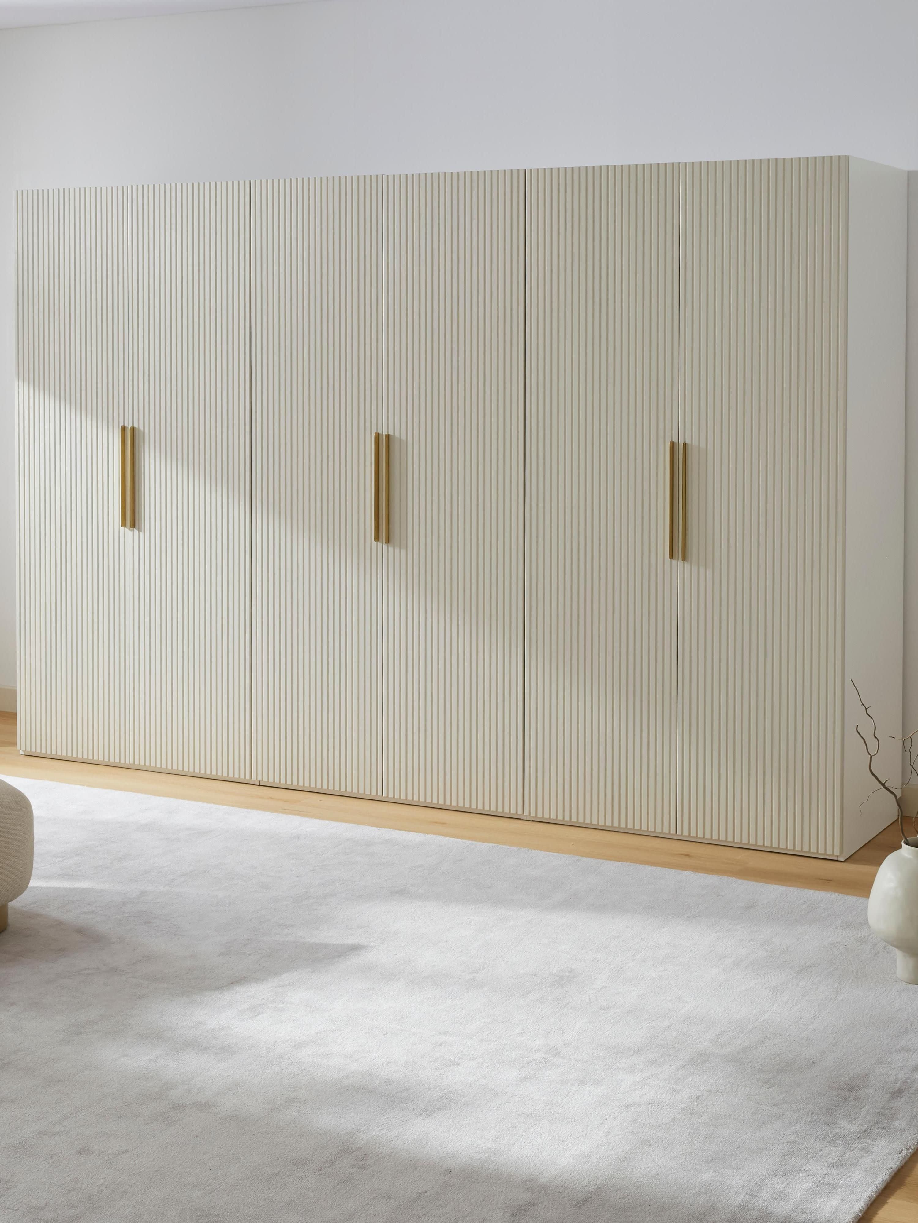 Simone Modular Revolving Door Wardrobe, 300 cm Wide, in various sizes