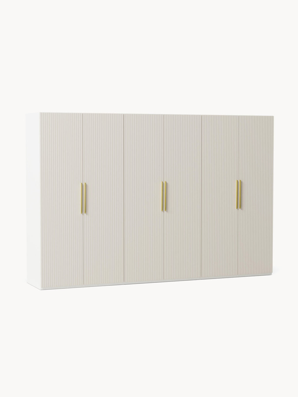 Simone Modular Revolving Door Wardrobe, 300 cm Wide, in various sizes