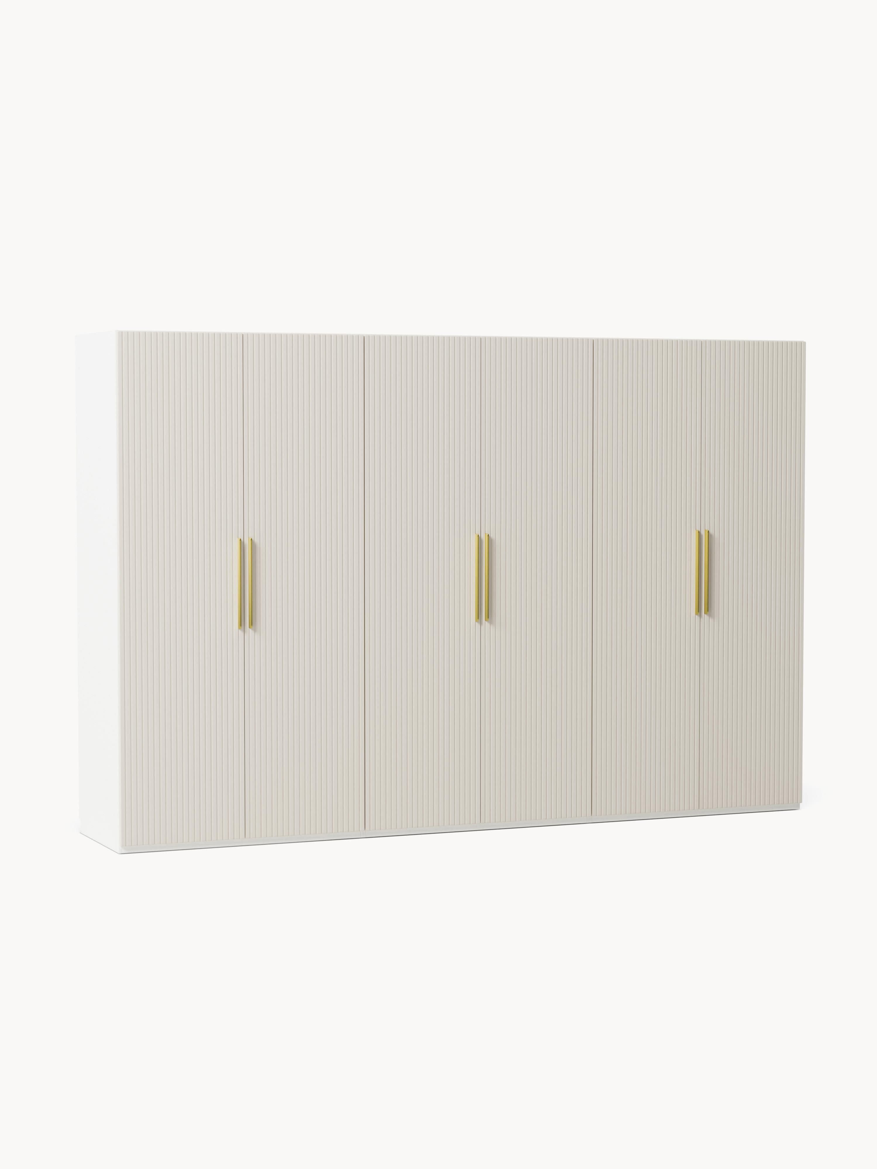 Simone Modular Revolving Door Wardrobe, 300 cm Wide, in various sizes