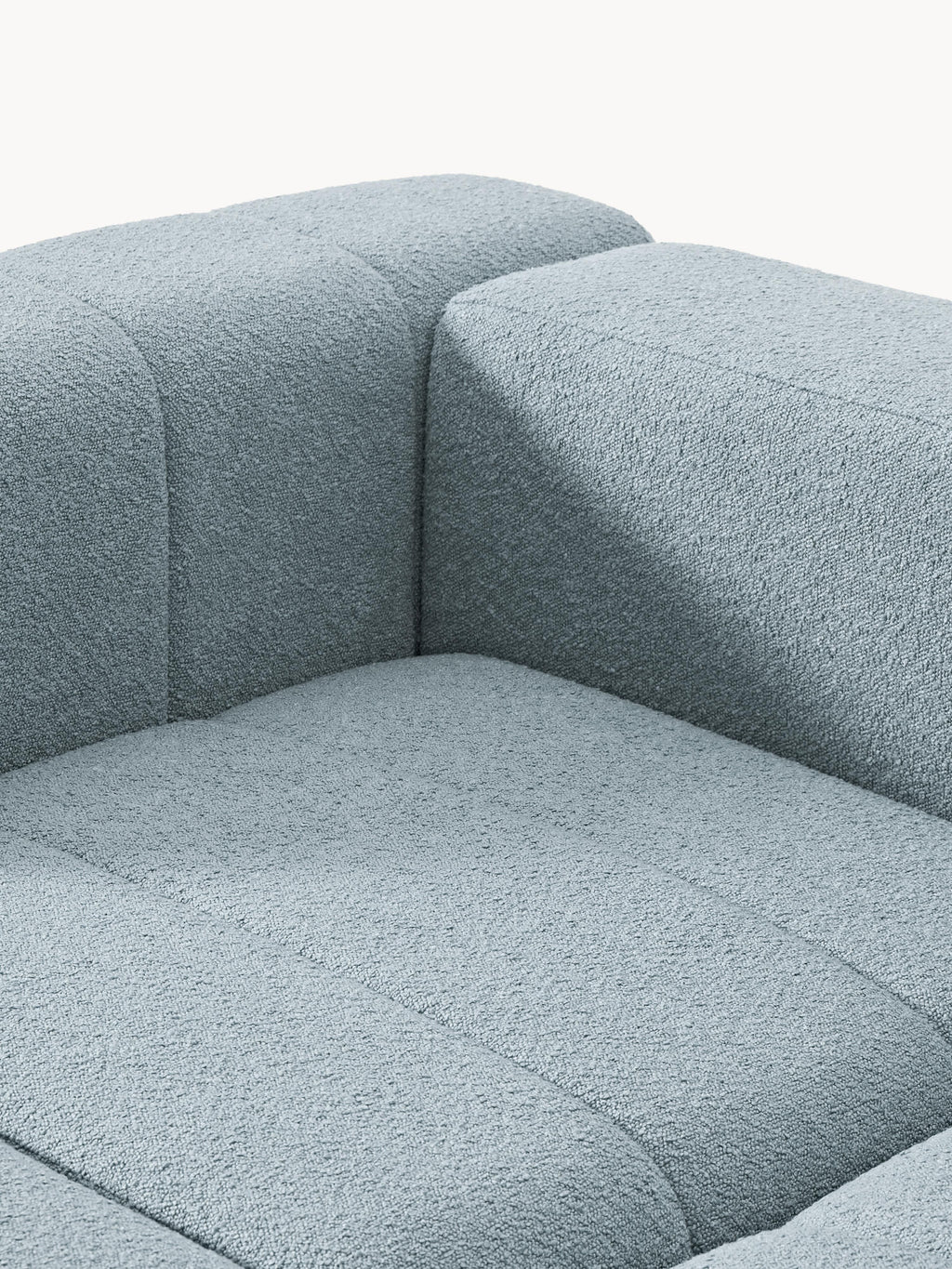 Lena Bouclé Modular Sofa (2-seater) with Ottoman (left/right)