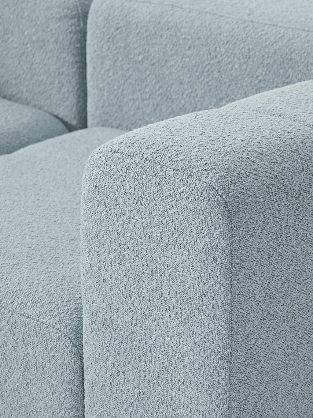 Lena Bouclé Modular Sofa (2-seater) with Ottoman (left/right)