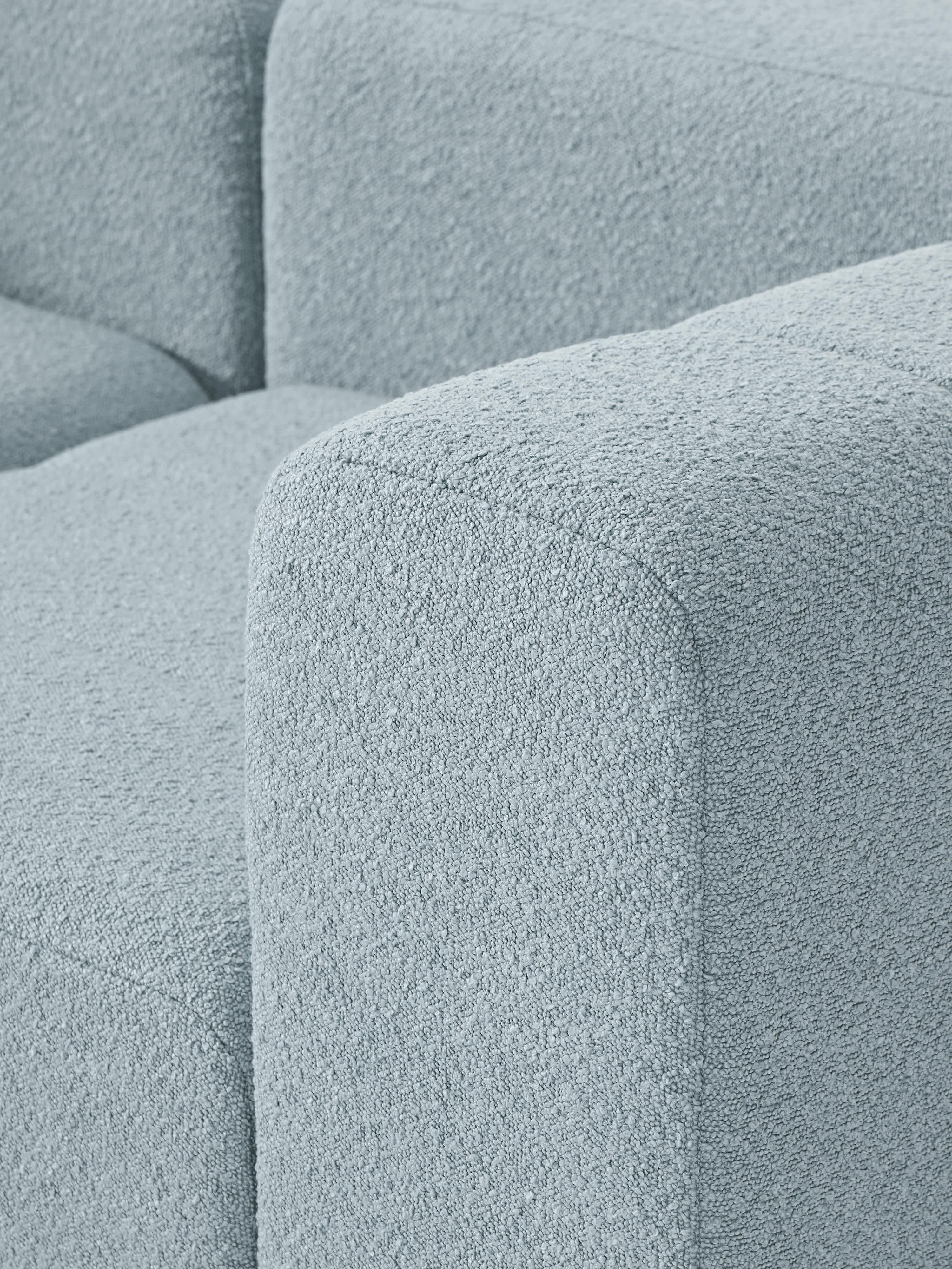 Lena Bouclé Modular Sofa (2-seater) with Ottoman (left/right)