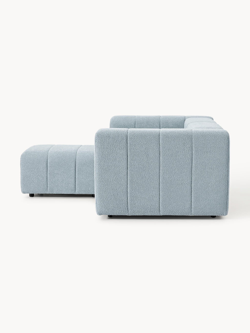 Lena Bouclé Modular Sofa (2-seater) with Ottoman (left/right)