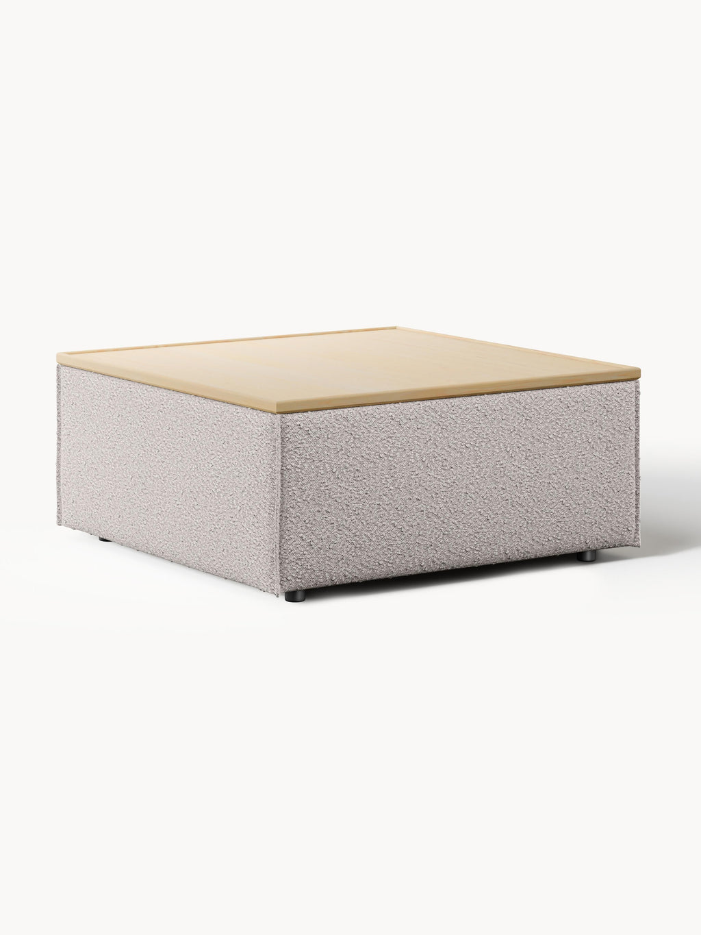 Gallery image 1 - Bouclé Ottoman Lennon with Storage