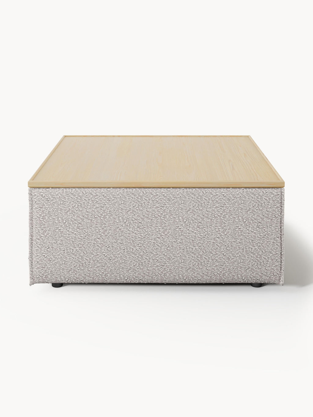 Lennon Bouclé Ottoman with Storage
