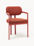 Gallery image 1 - Upholstered Bouclé Dining Chair Adrien with Armrests