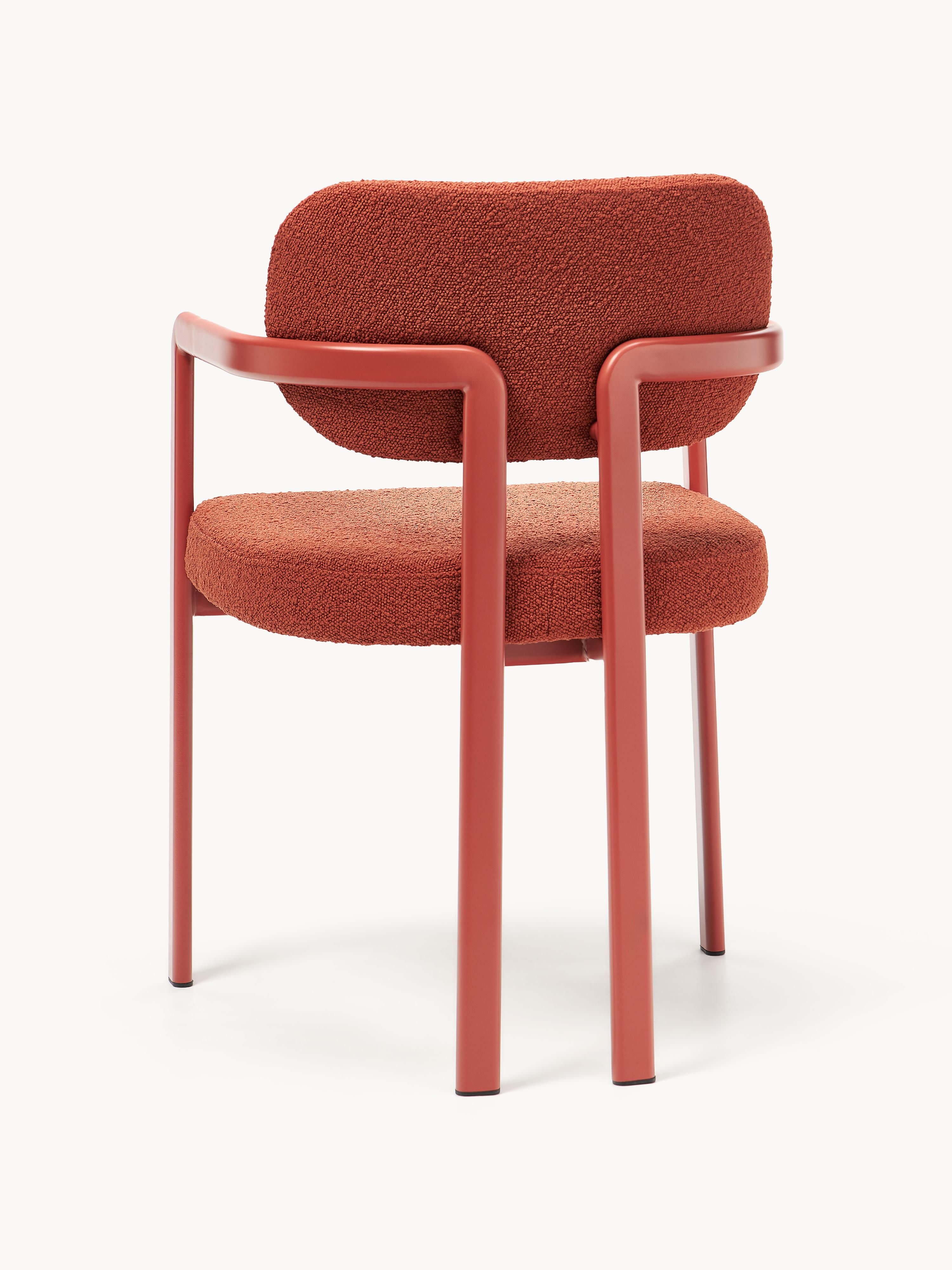 Adrien Upholstered Bouclé Dining Chair with Armrests