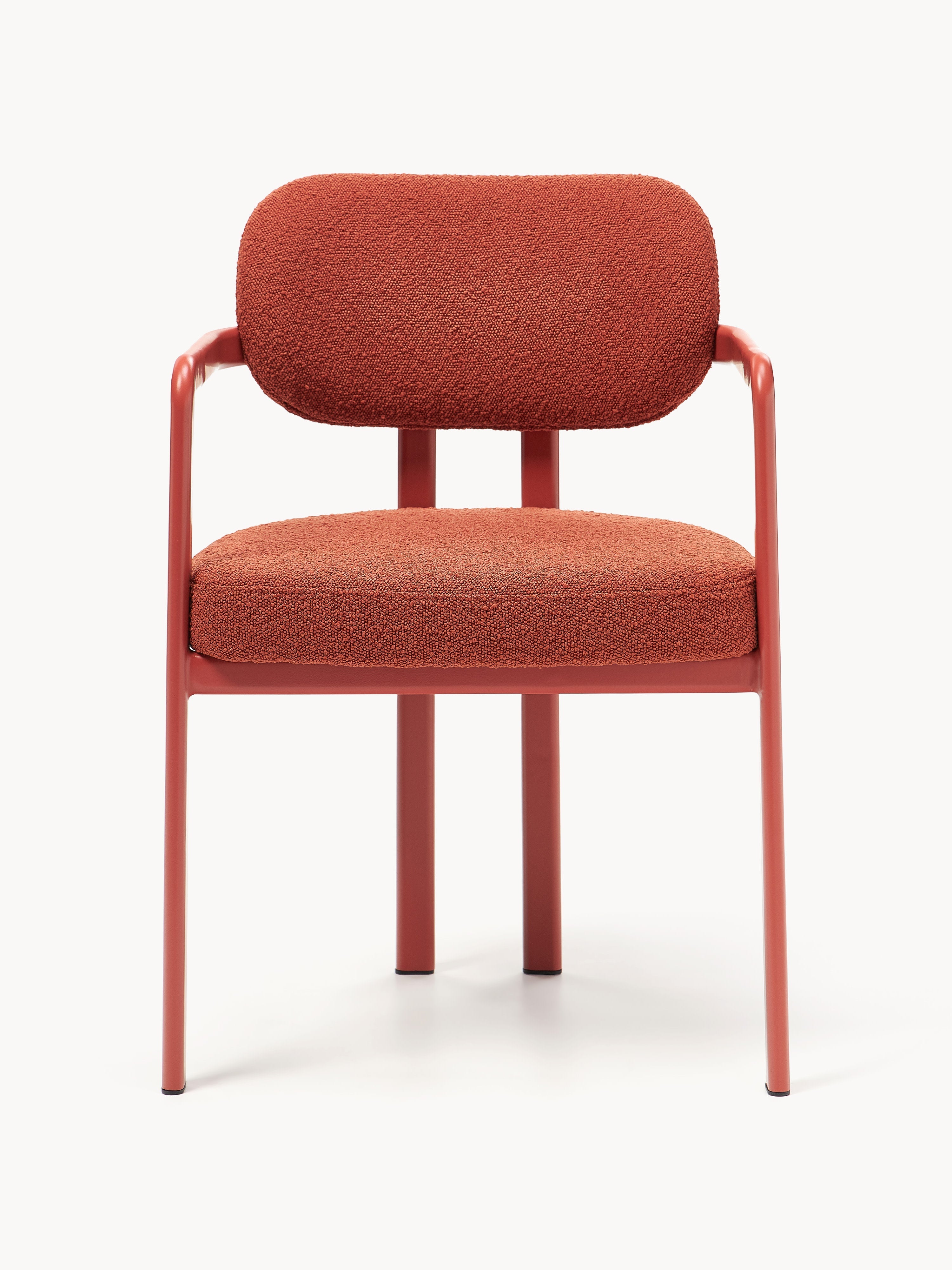 Adrien Upholstered Bouclé Dining Chair with Armrests