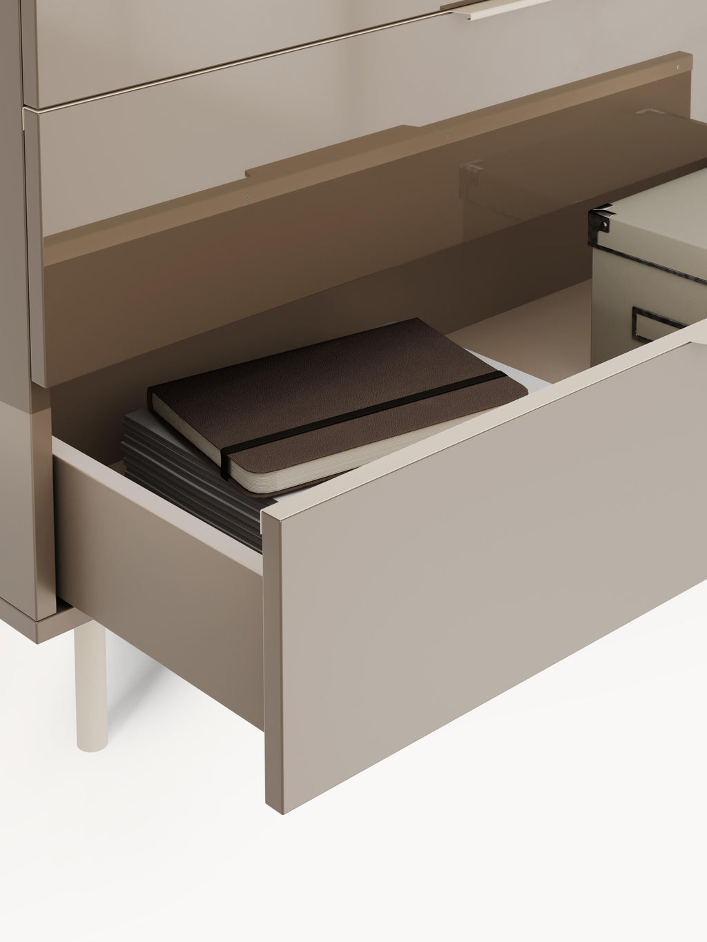 Lennie High Gloss Chest of Drawers