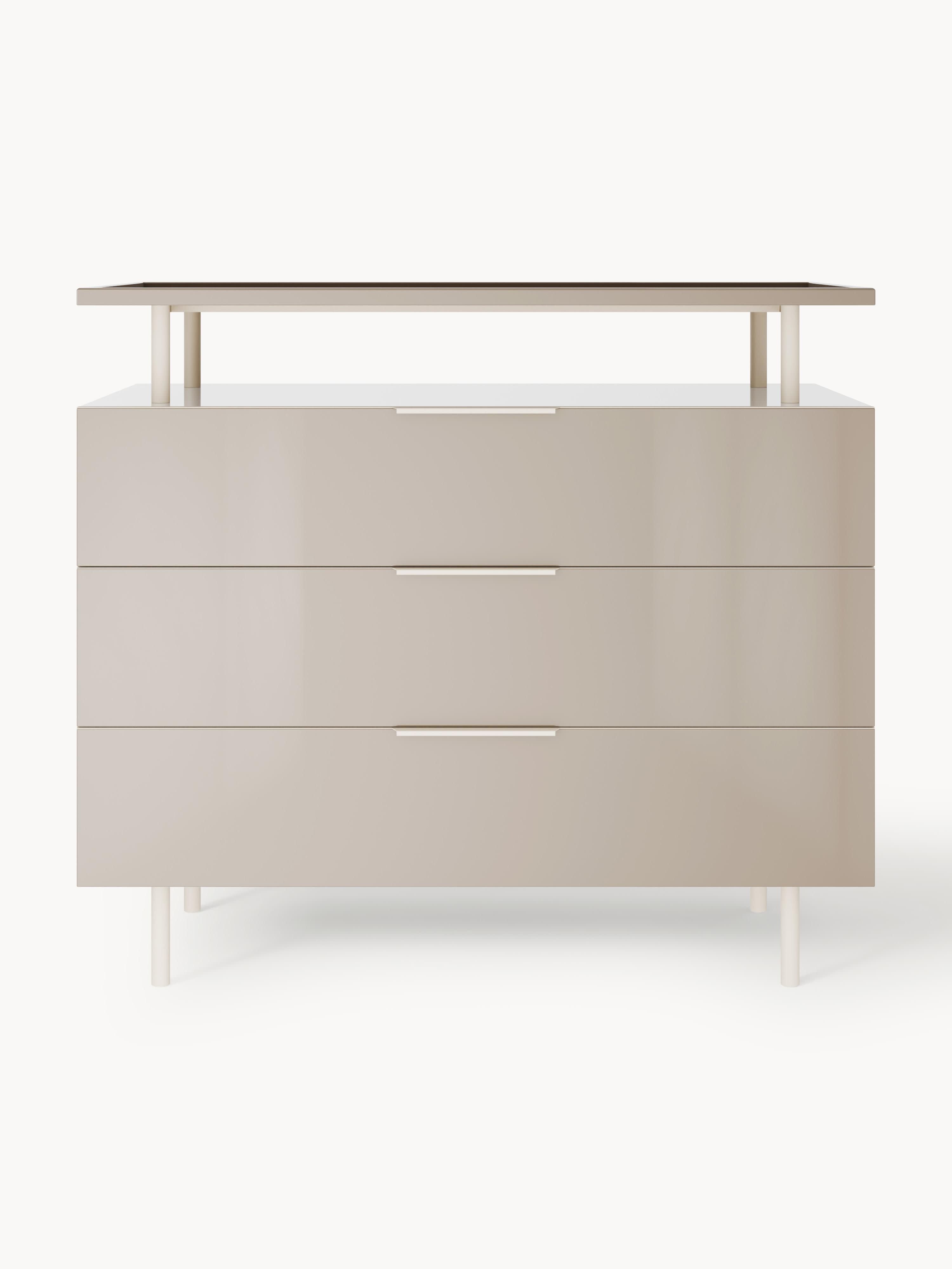 Lennie High Gloss Chest of Drawers