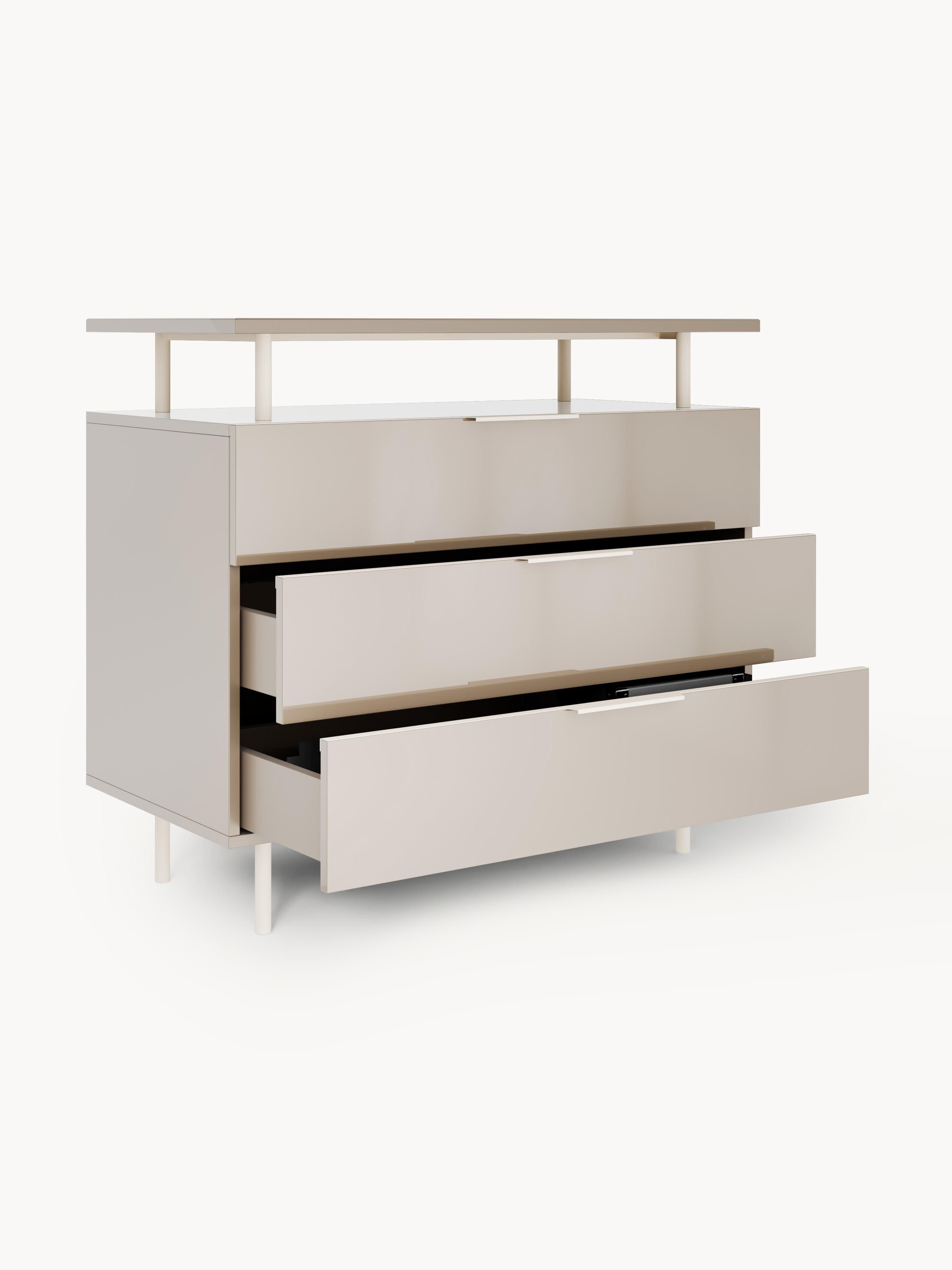 Lennie High Gloss Chest of Drawers