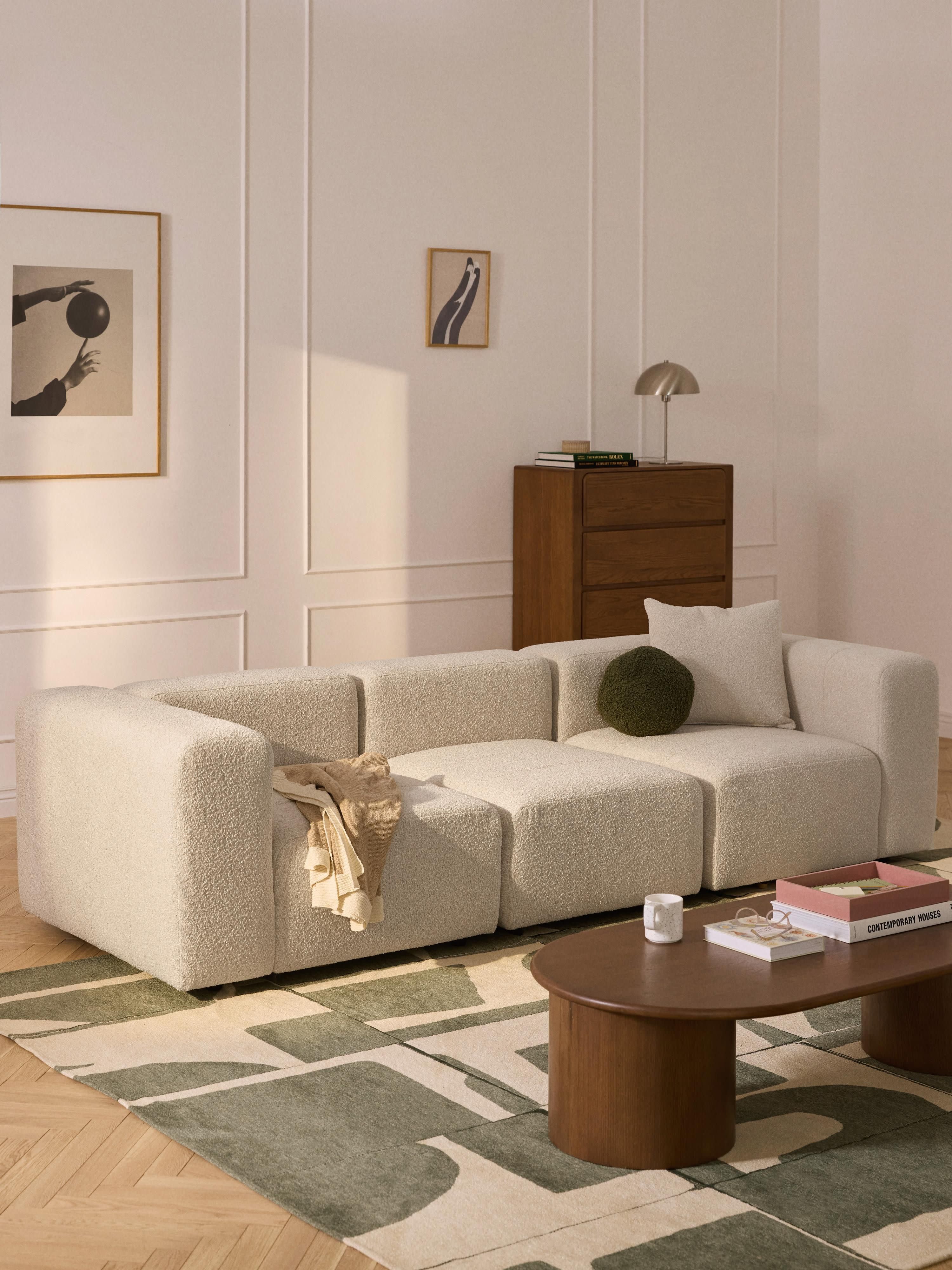 Lena Bouclé Modular Sofa (4-seater)
