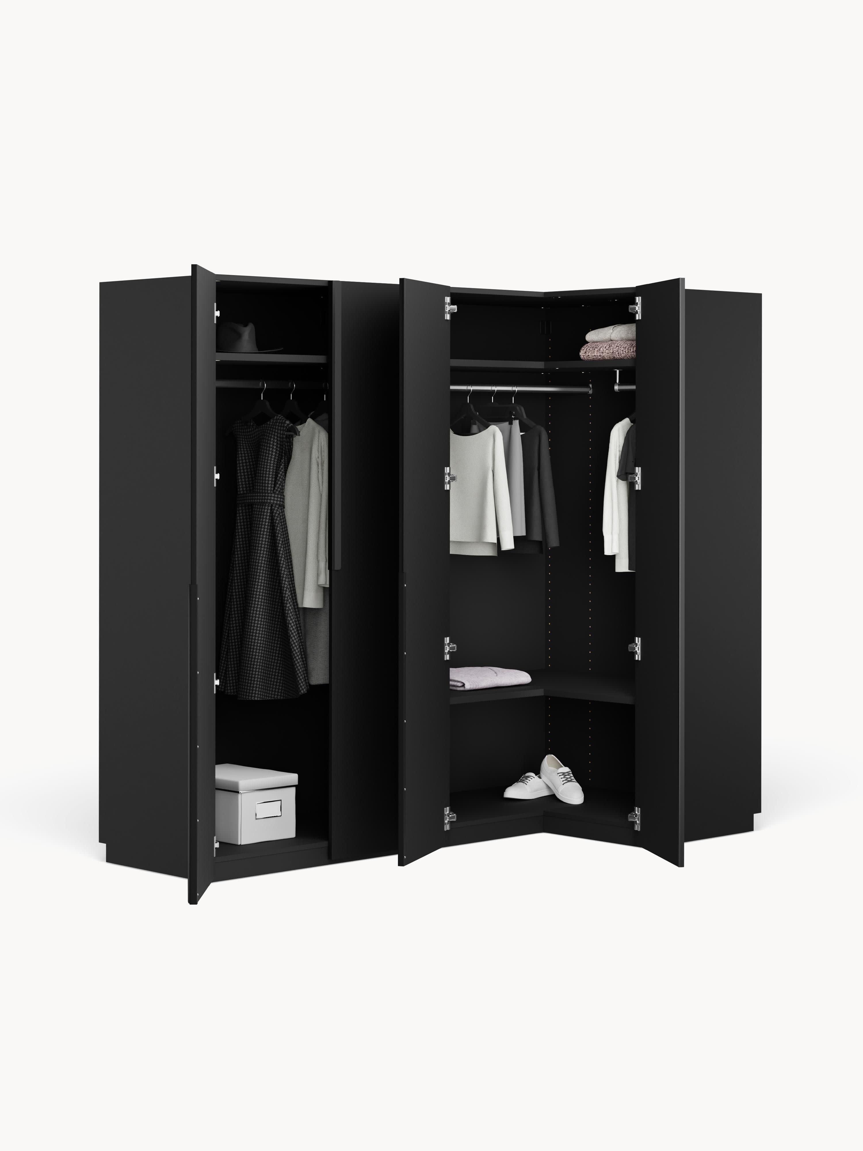 Leon Modular Corner Wardrobe, 215 cm Wide, in various sizes