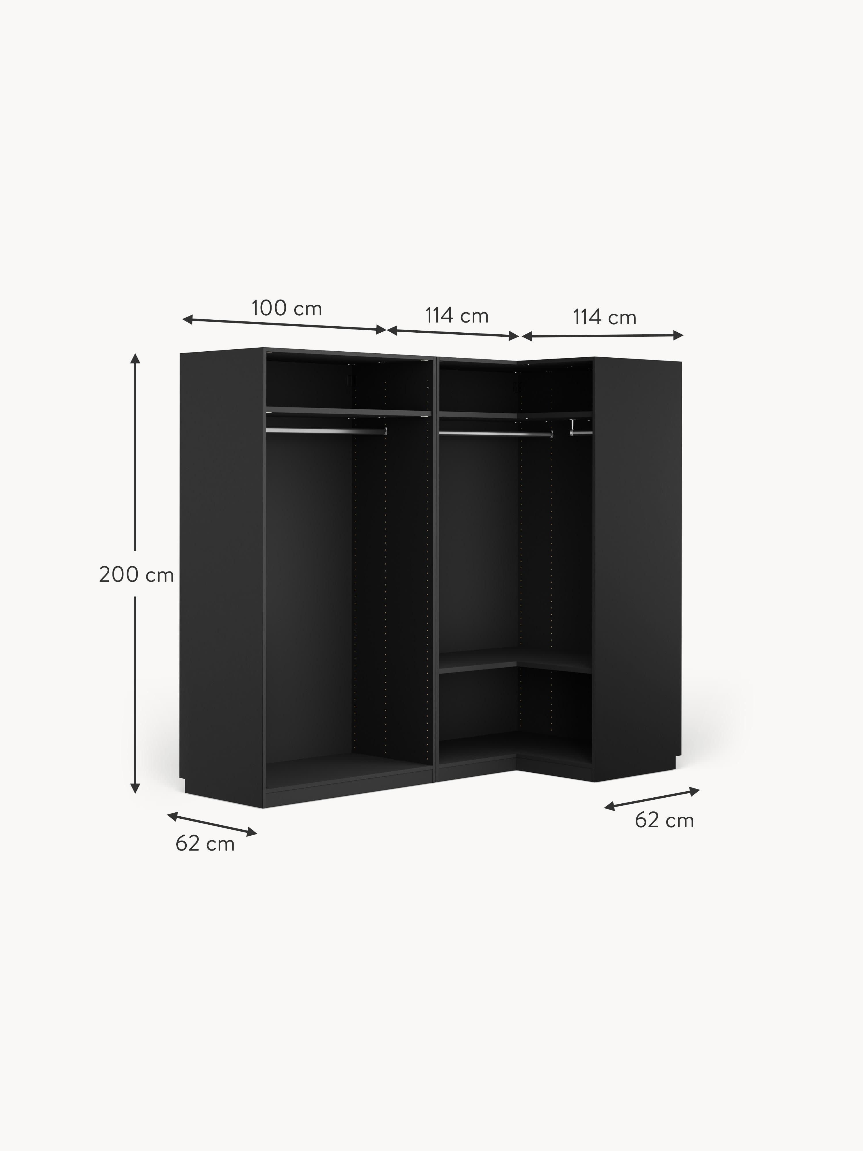 Leon Modular Corner Wardrobe, 215 cm Wide, in various sizes