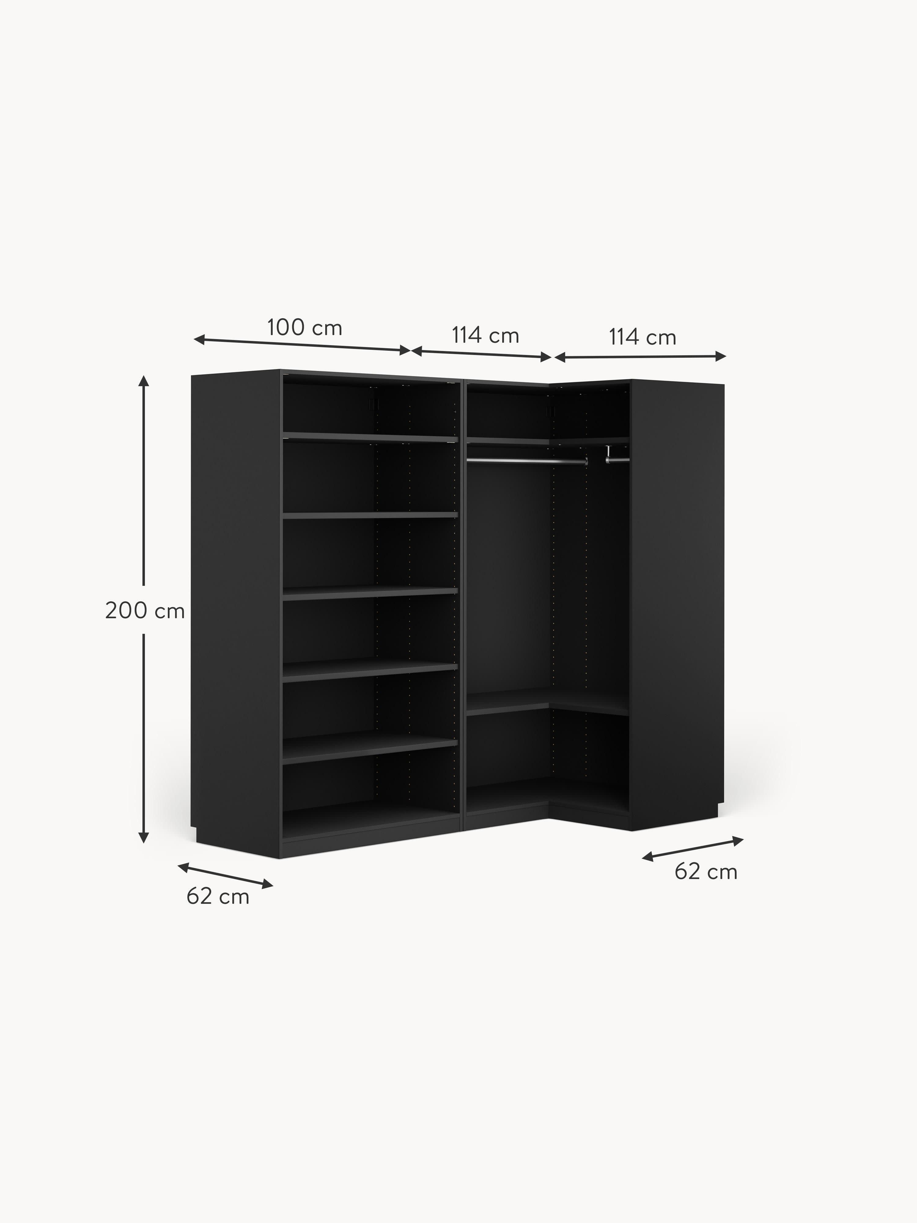 Leon Modular Corner Wardrobe, 215 cm Wide, in various sizes