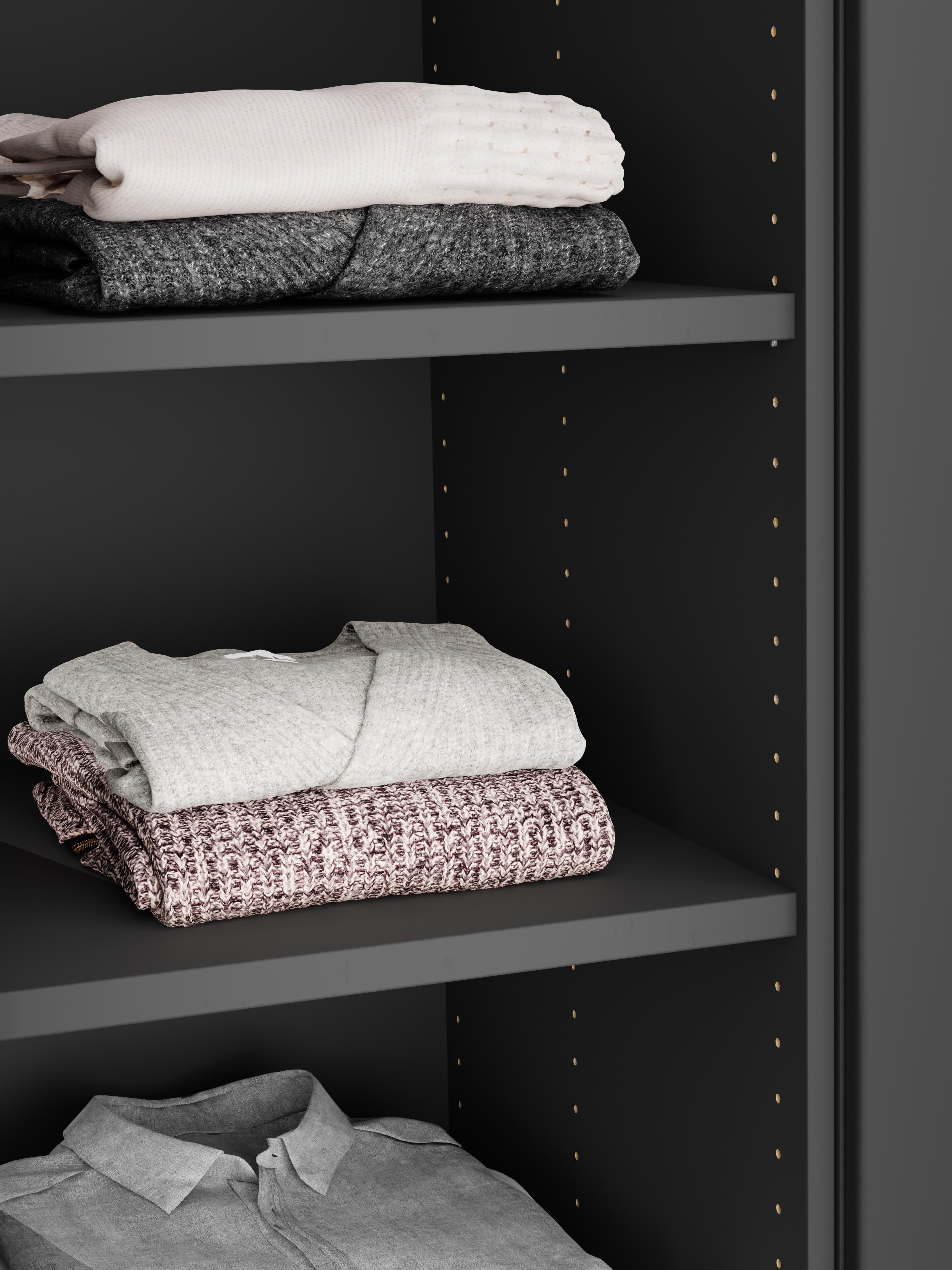 Leon Modular Corner Wardrobe, 215 cm Wide, in various sizes