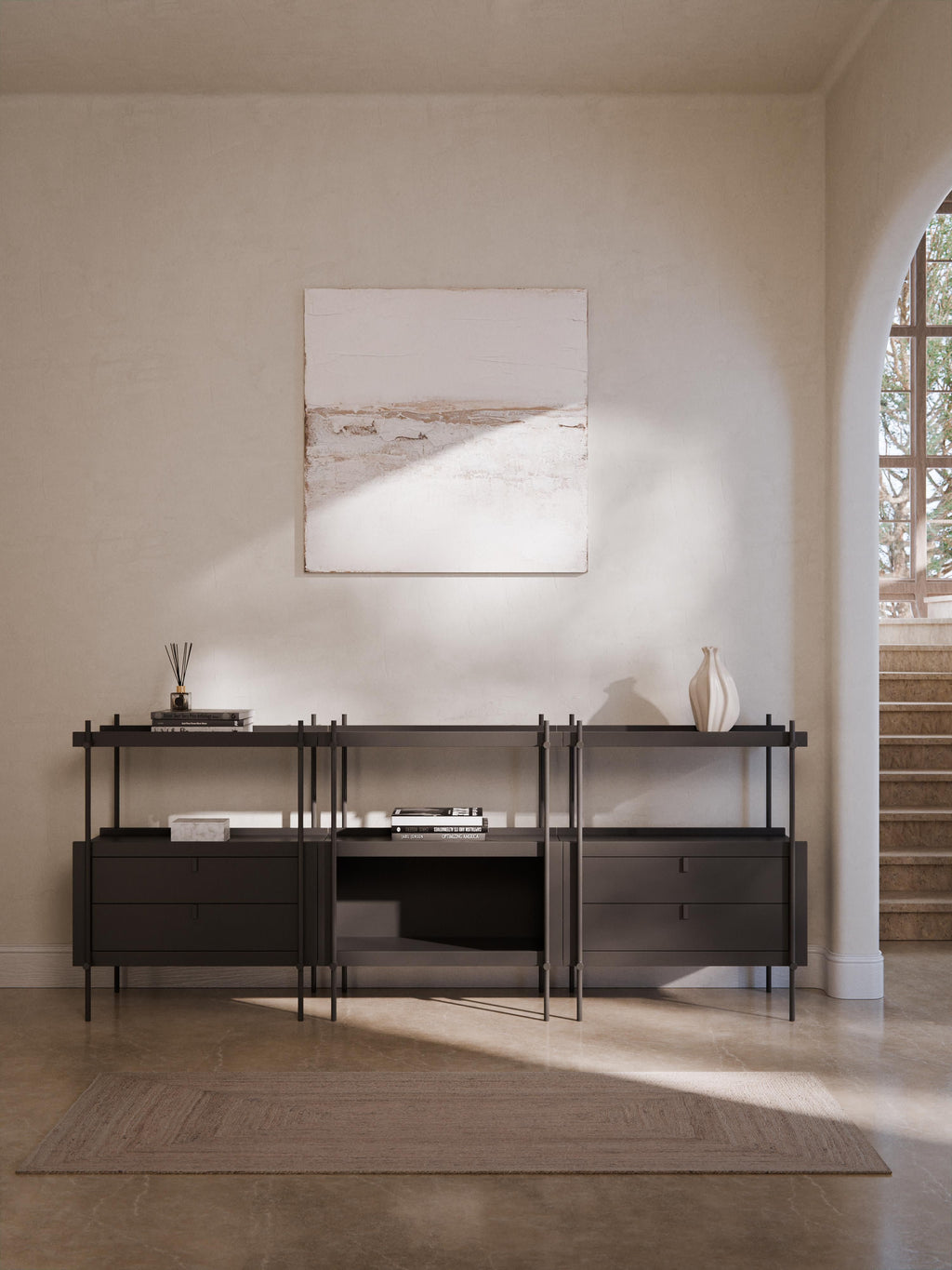 Rio Shelving Unit with Drawers