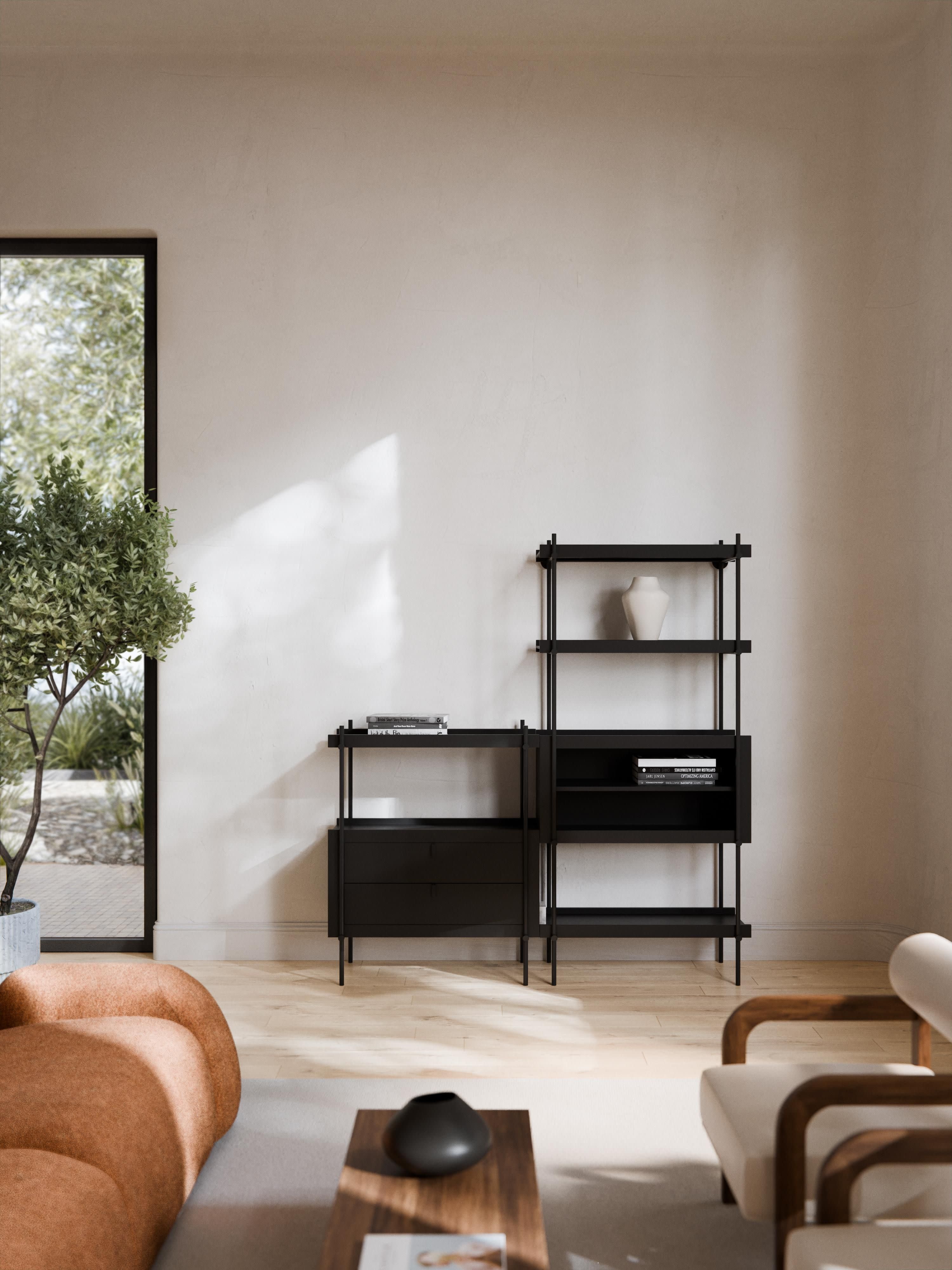 Rio Shelving Unit with Drawers