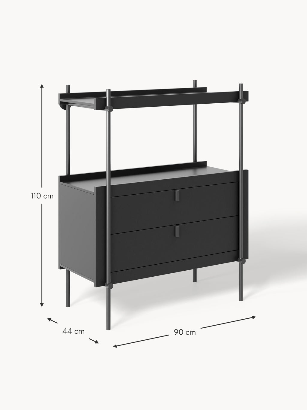 Rio Shelving Unit with Drawers