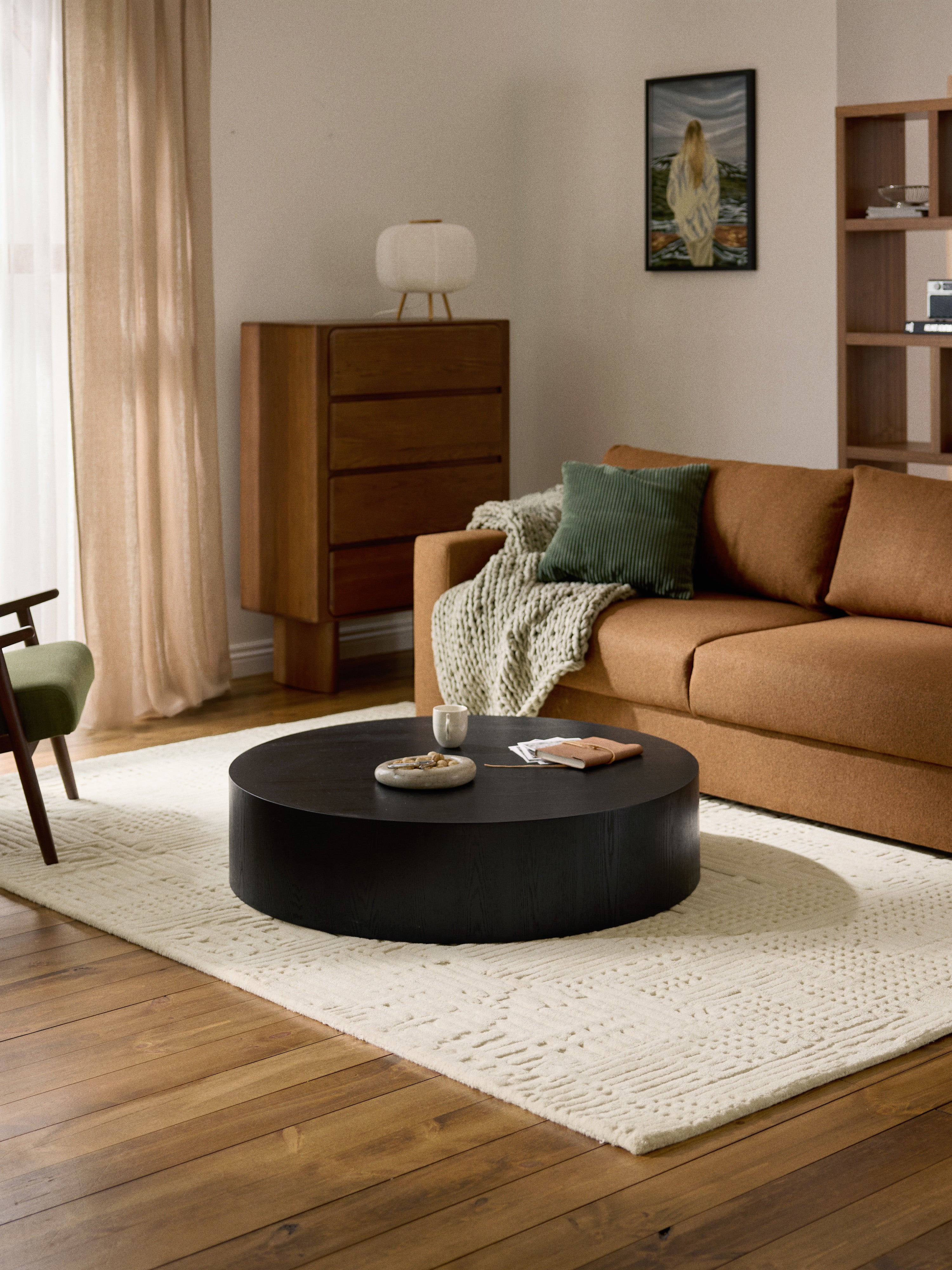 Dan XL Round Wooden Coffee Table