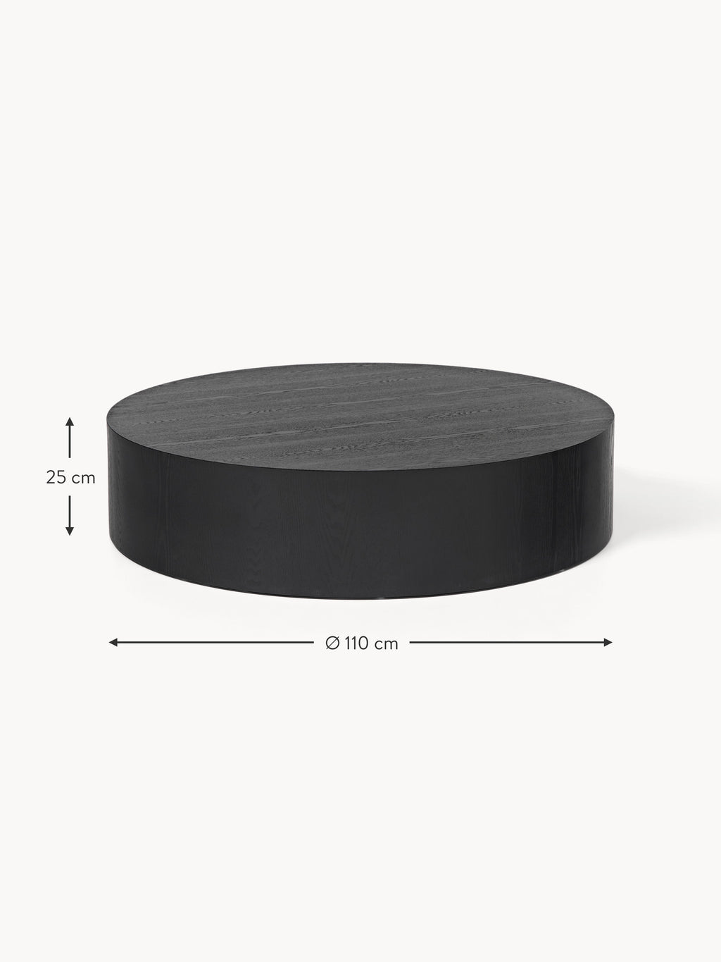 Dan XL Round Wooden Coffee Table