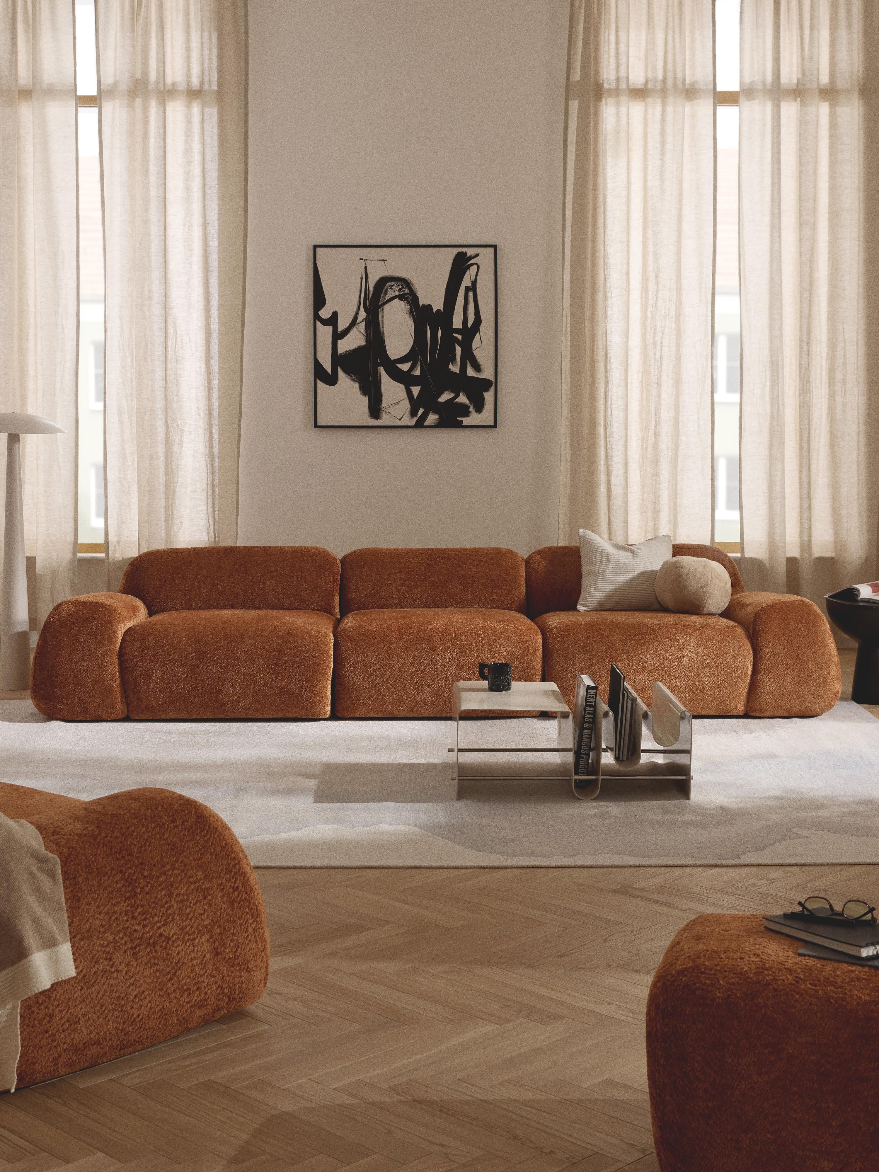 Wolke Modular Teddy Bouclé Sofa (4-seater)