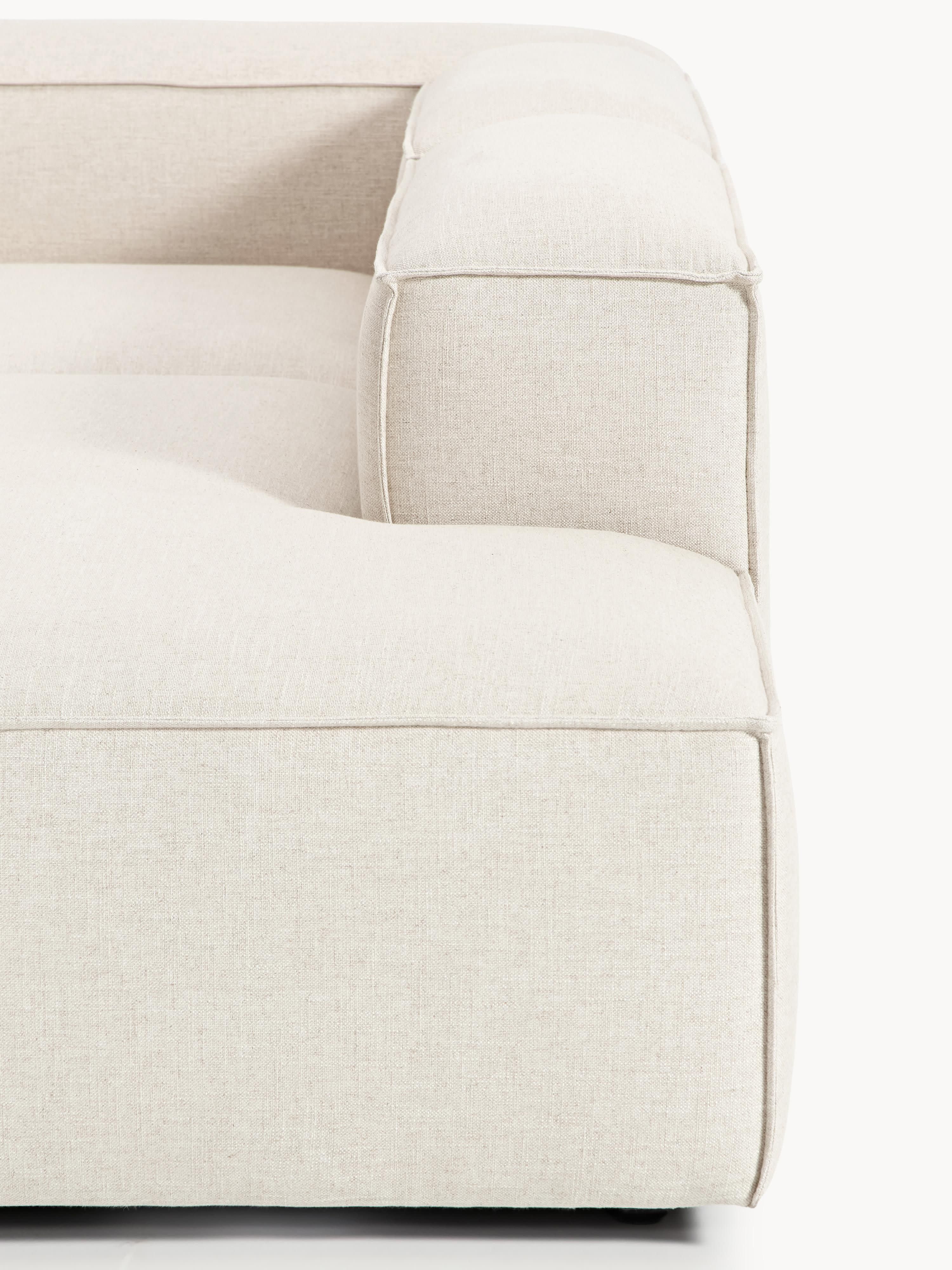 Lennon Linen Blend Modular Ottoman