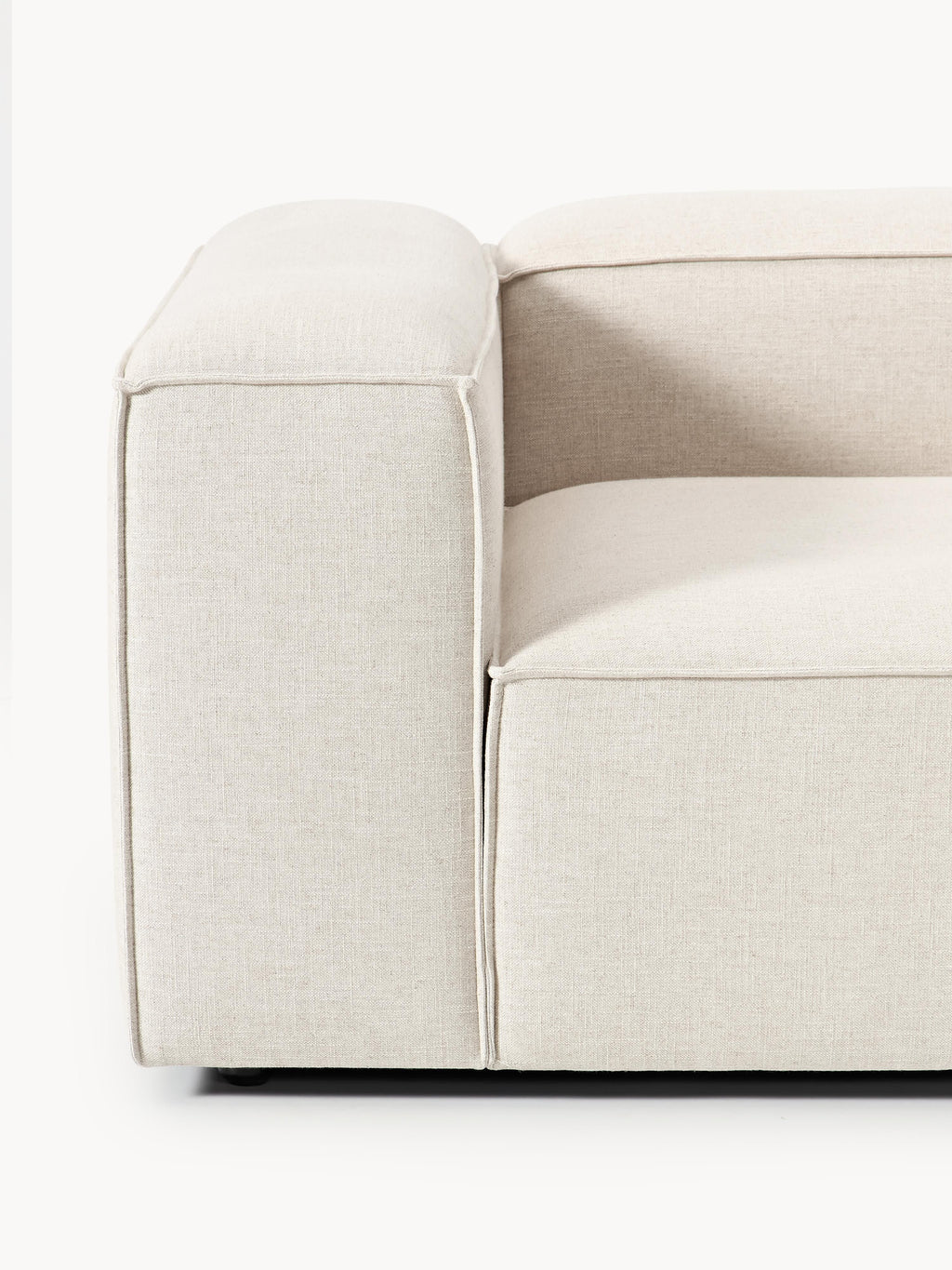 Lennon Linen Blend Modular Ottoman