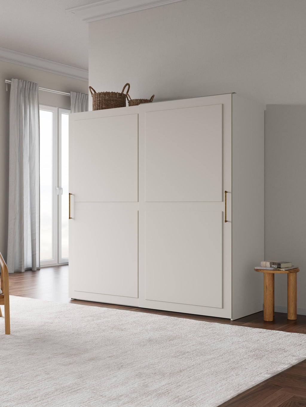 Charlotte Modular Sliding Door Wardrobe, 200 cm Wide, in various sizes