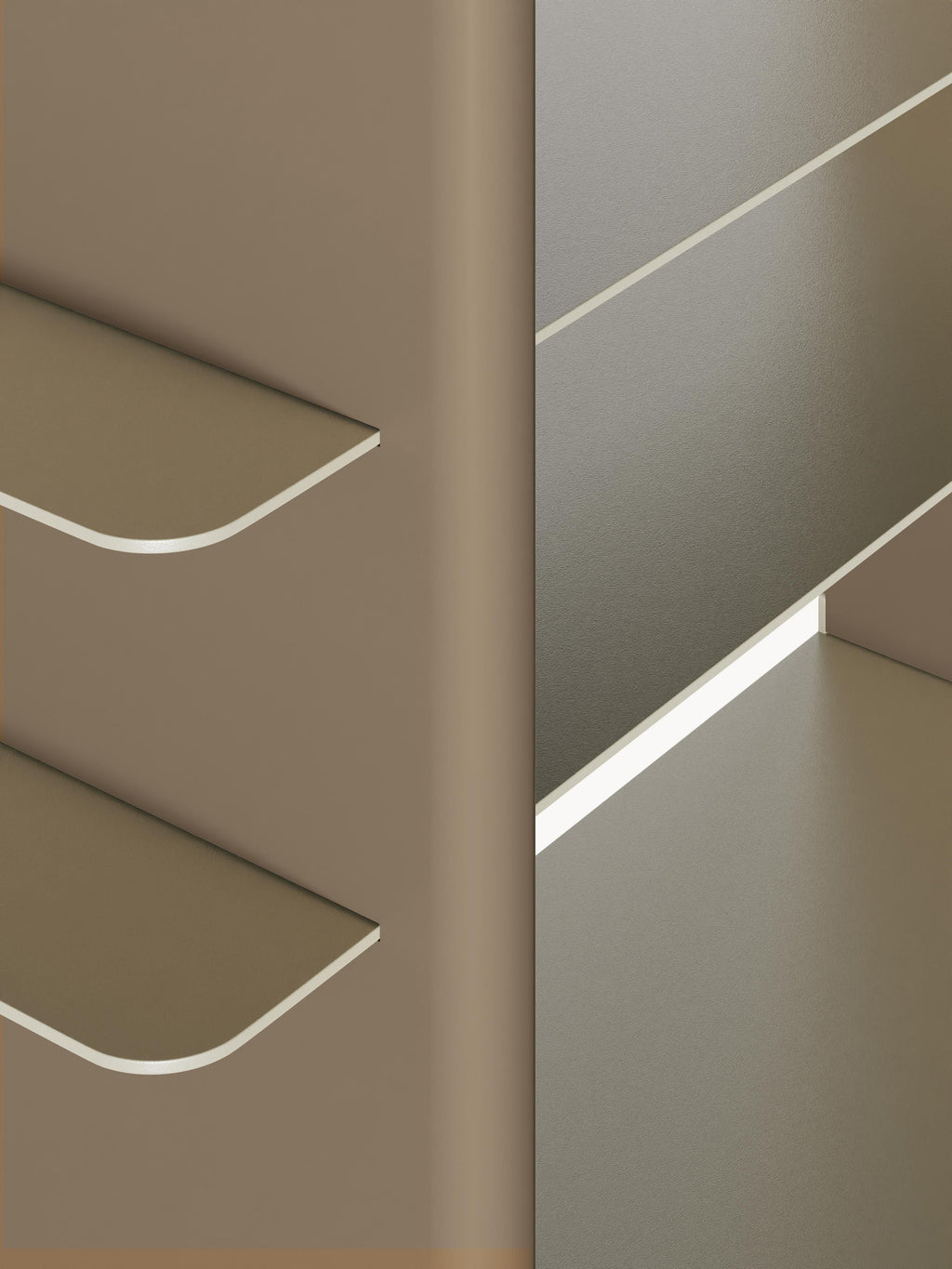 Rami Shelving Unit with Metal Elements