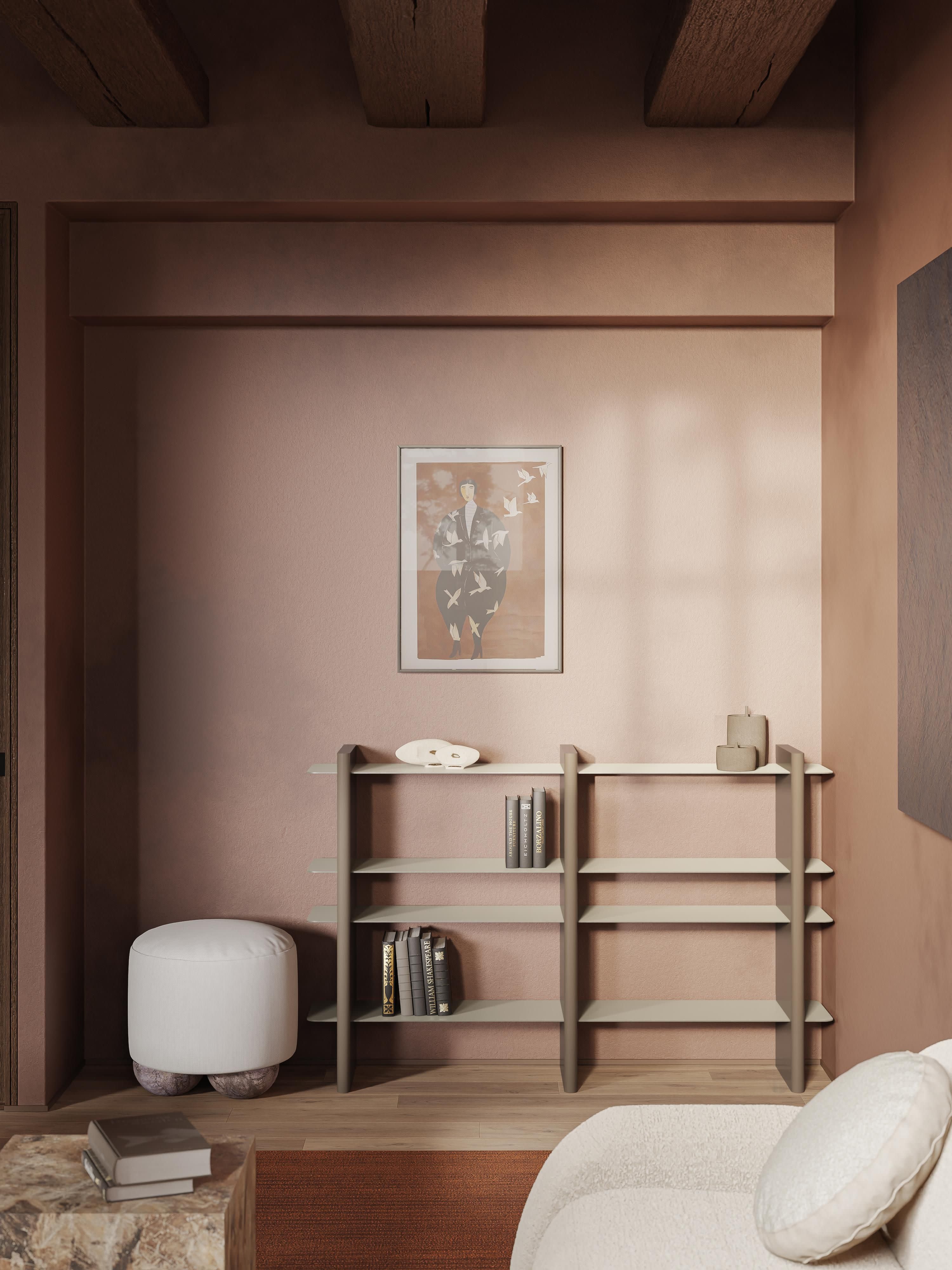 Rami Shelving Unit with Metal Elements