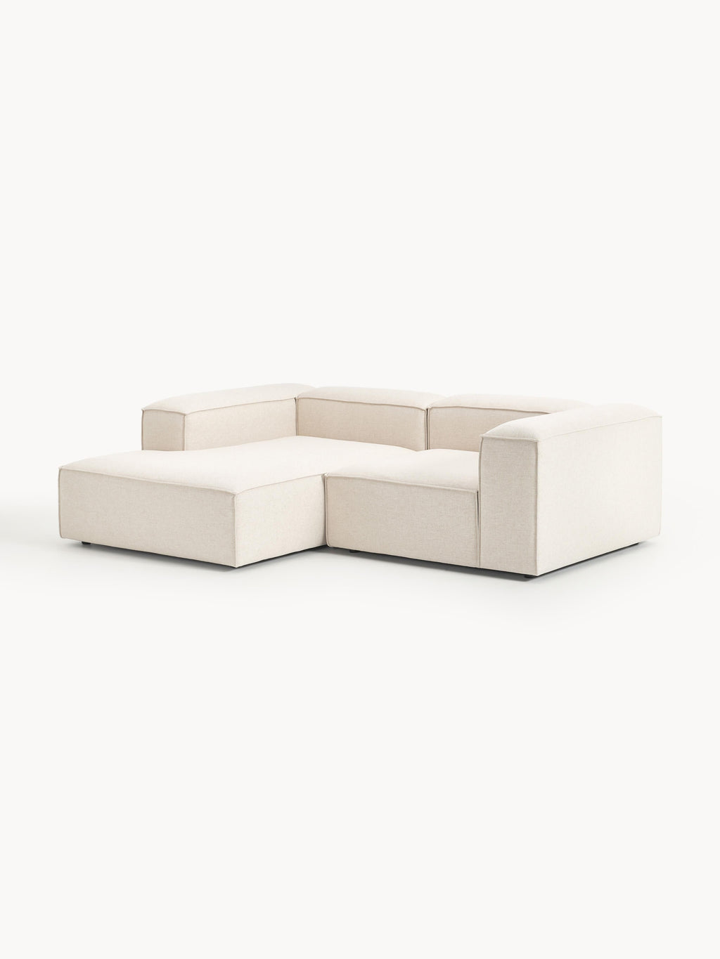 Lennon Linen Blend Modular Corner Sofa (3-seater)