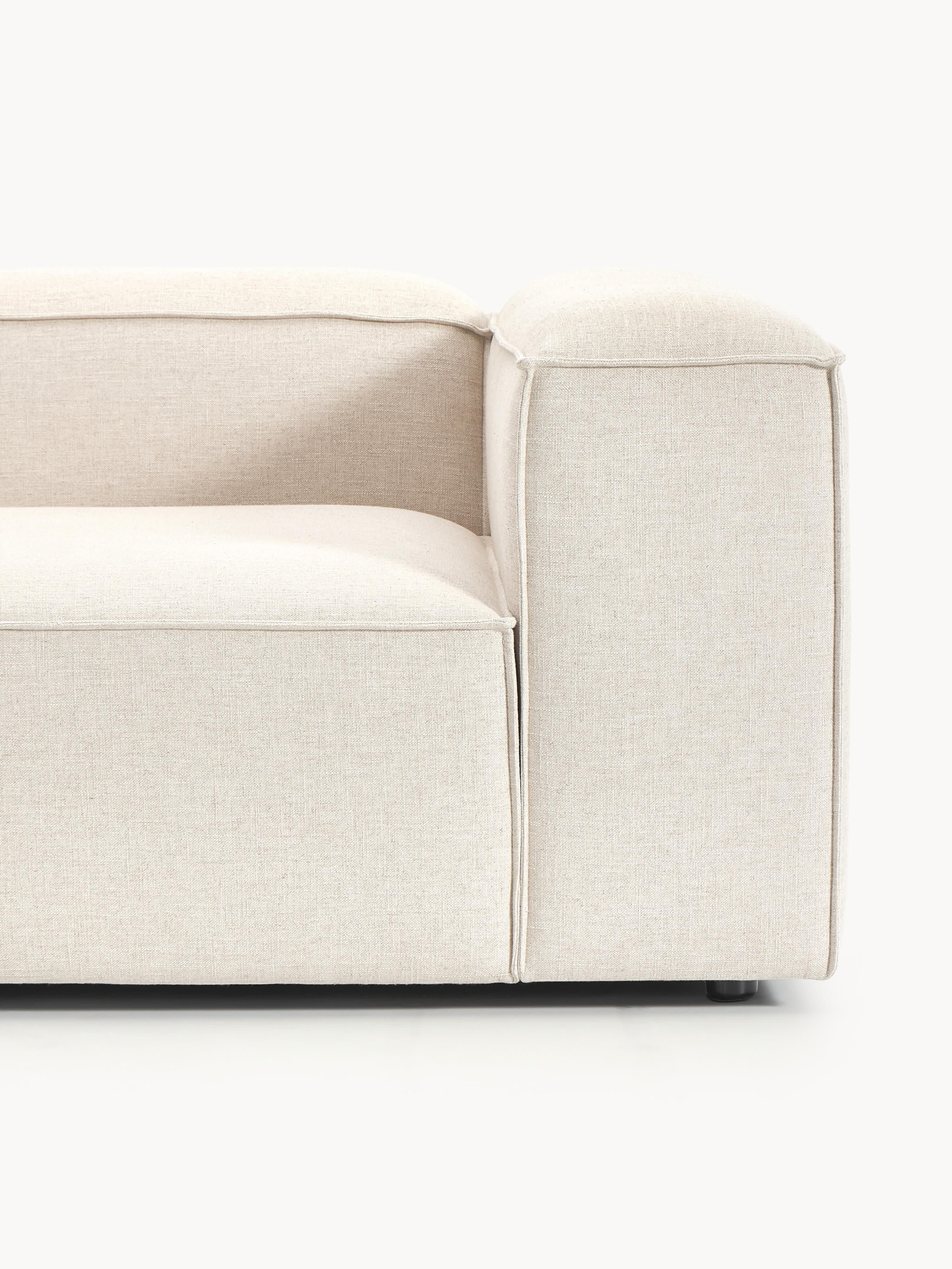 Lennon Linen Blend Modular Corner Sofa (3-seater)