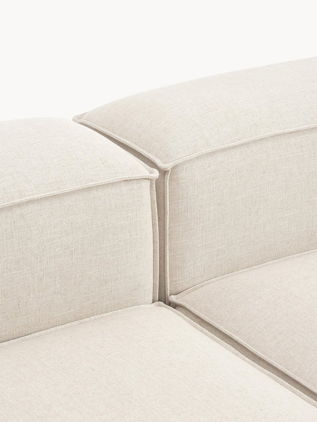 Lennon Linen Blend Modular Corner Sofa (3-seater)