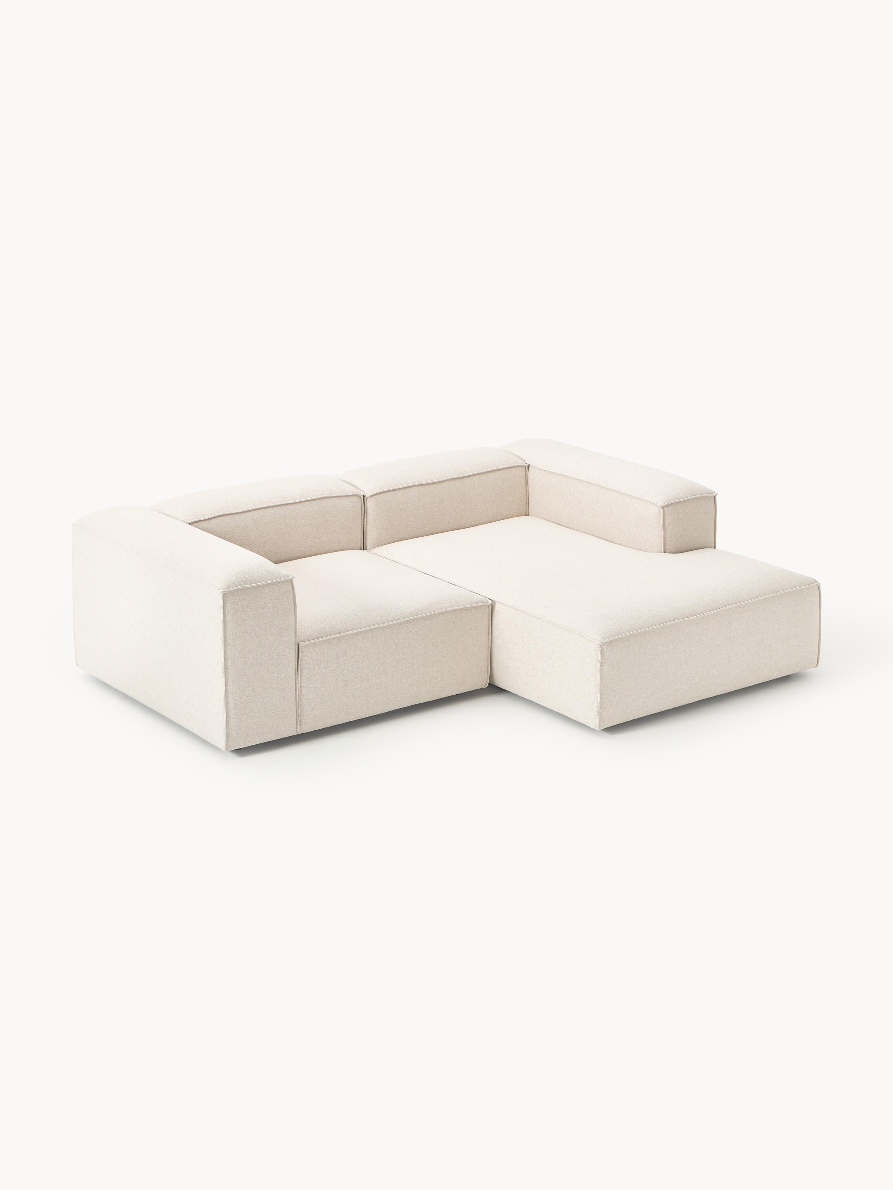 Lennon Linen Blend Modular Corner Sofa (3-seater)