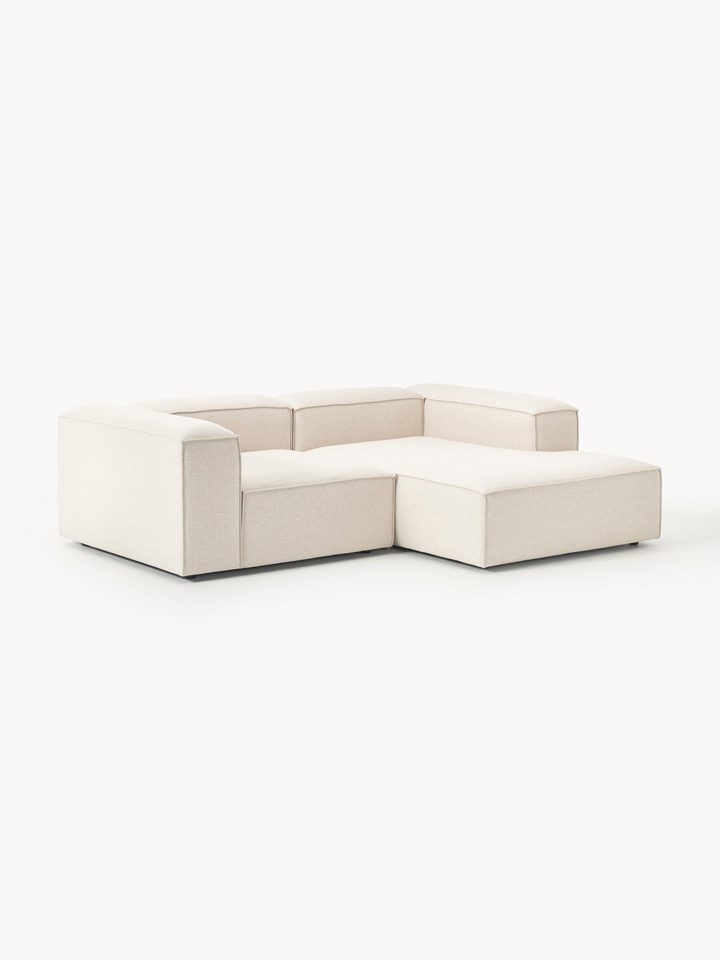 Lennon Linen Blend Modular Corner Sofa (3-seater)