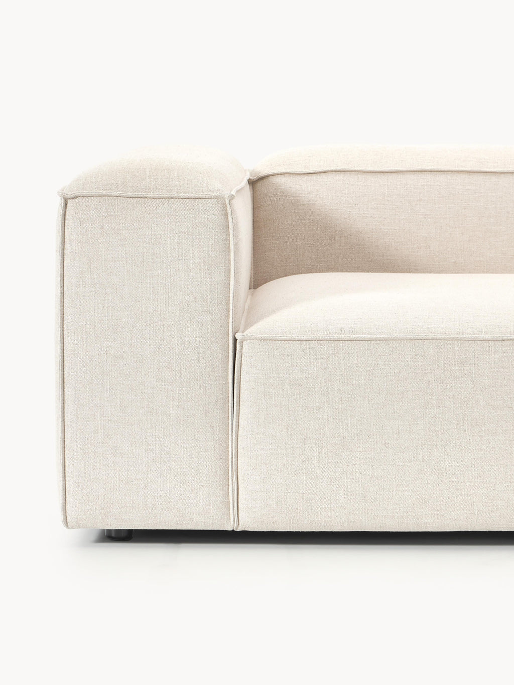 Lennon Linen Blend Modular Corner Sofa (3-seater)