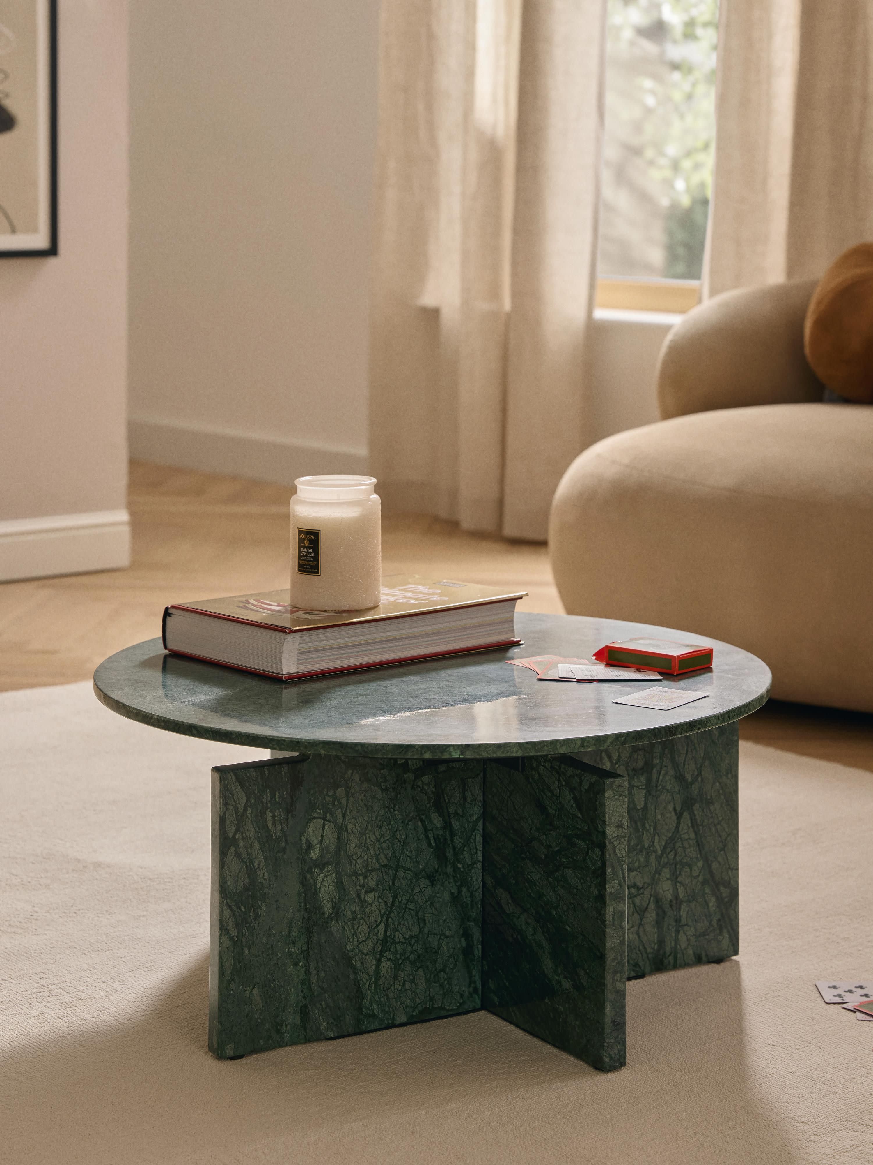 Marisa Round Marble Coffee Table