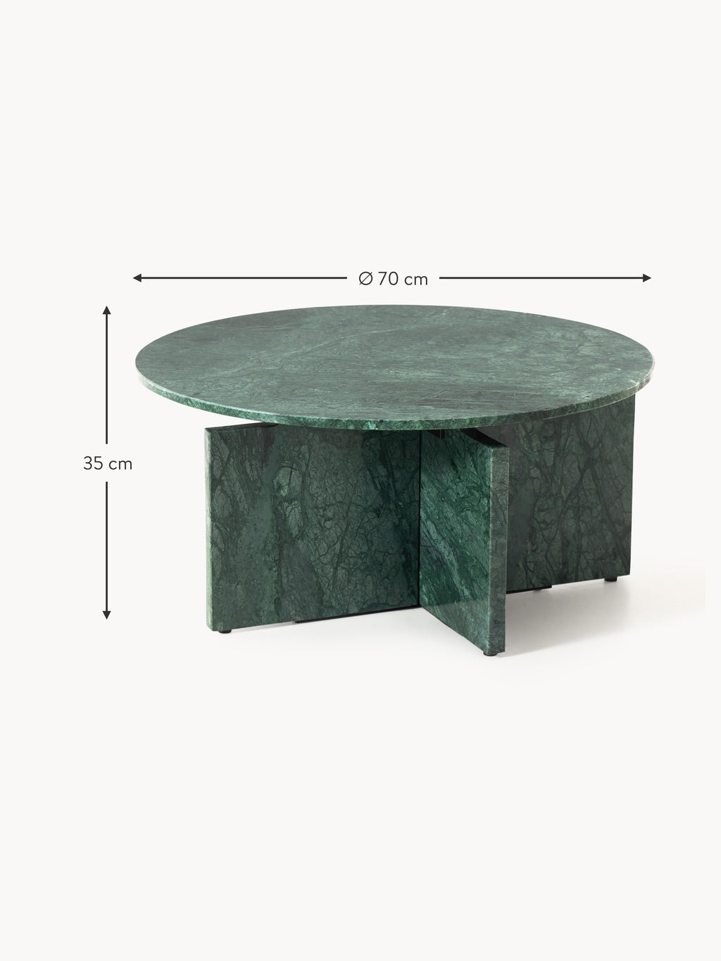 Marisa Round Marble Coffee Table