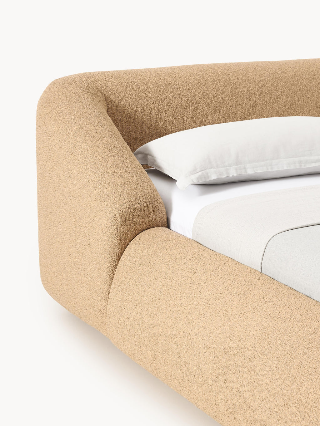 Sofia Upholstered Bouclé Bed
