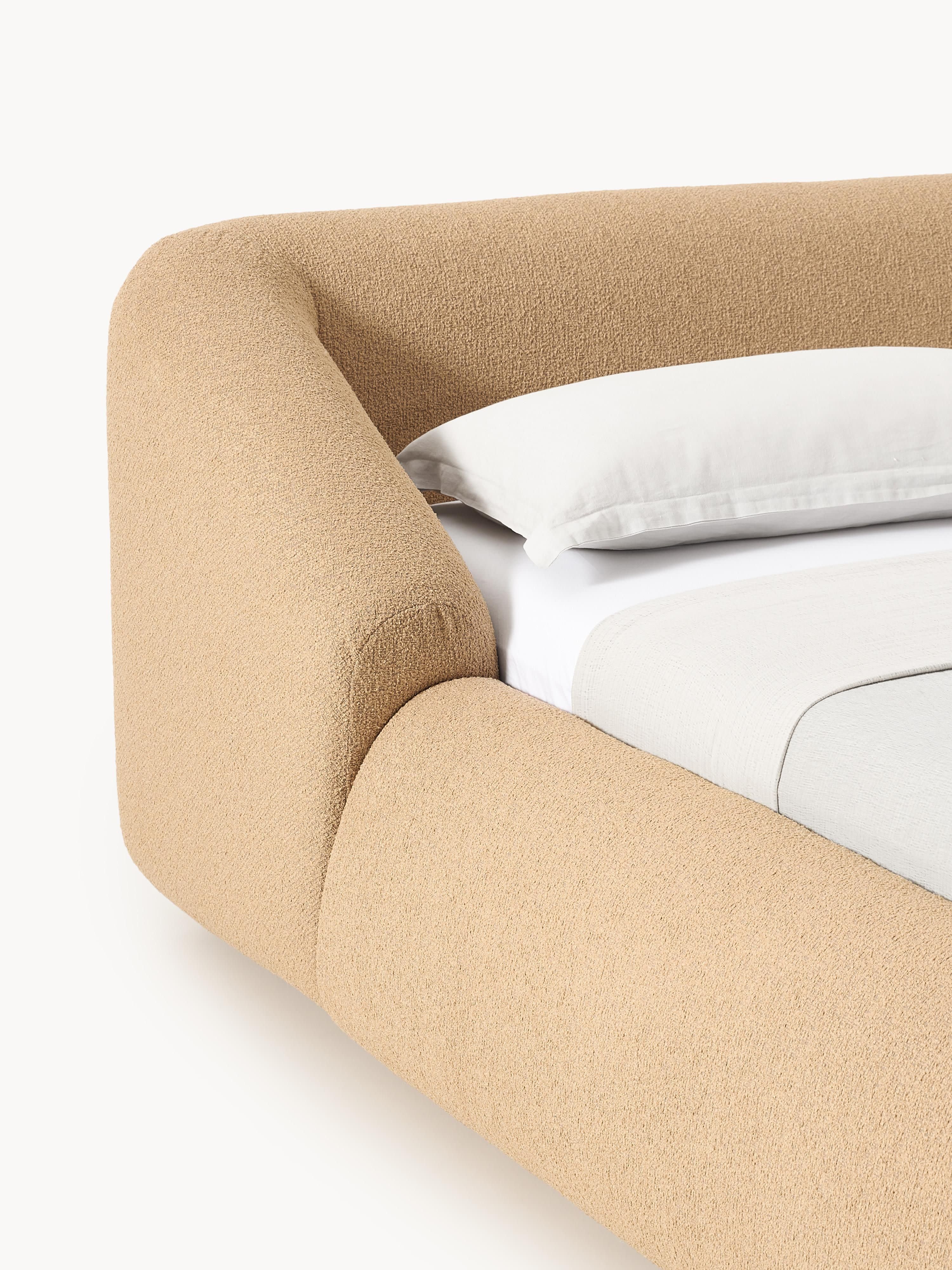Sofia Upholstered Bouclé Bed