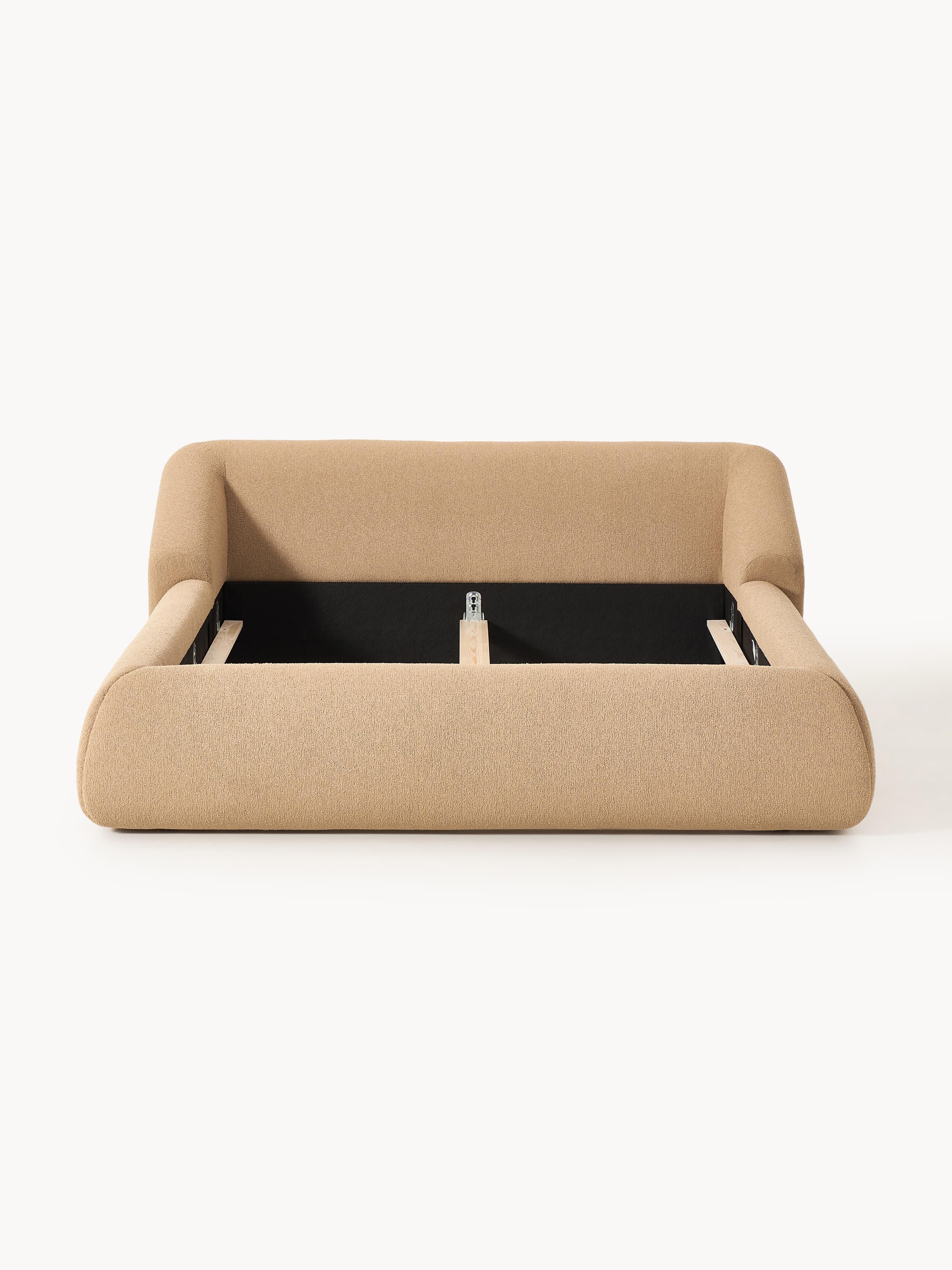 Sofia Upholstered Bouclé Bed