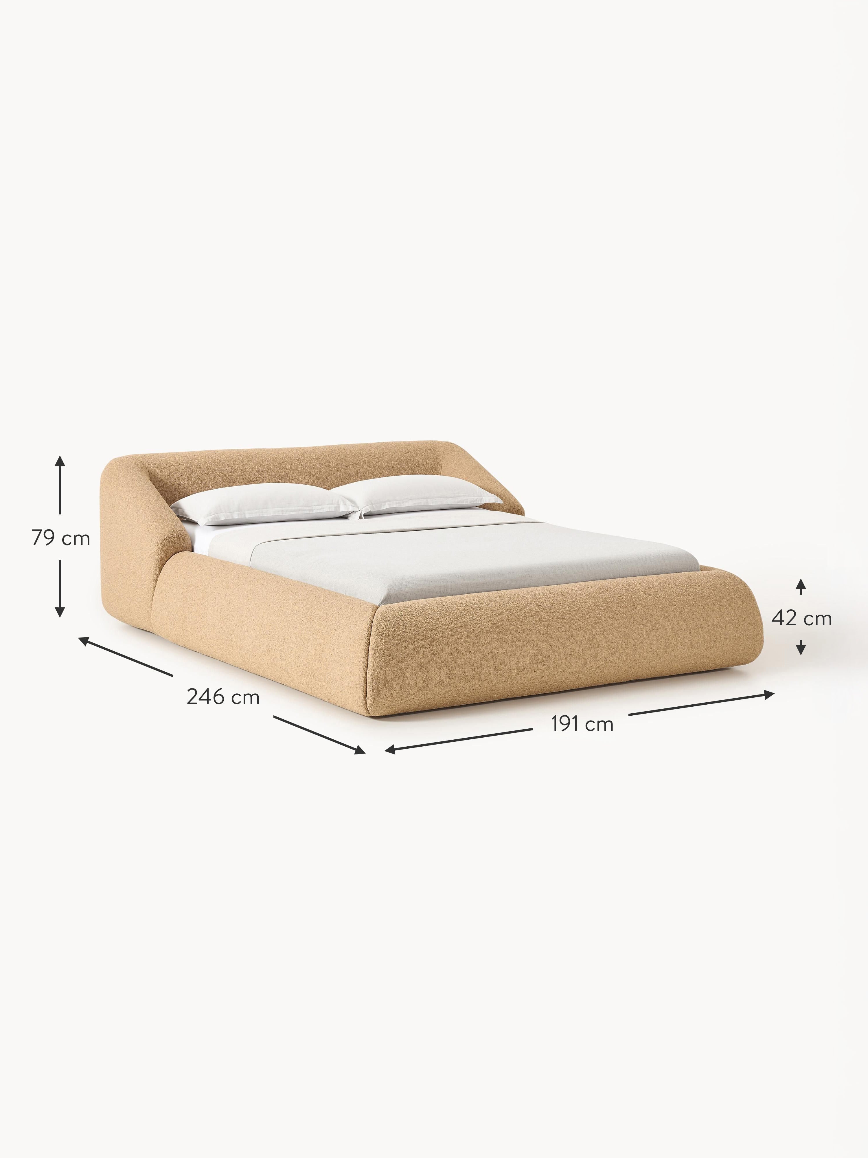 Sofia Upholstered Bouclé Bed
